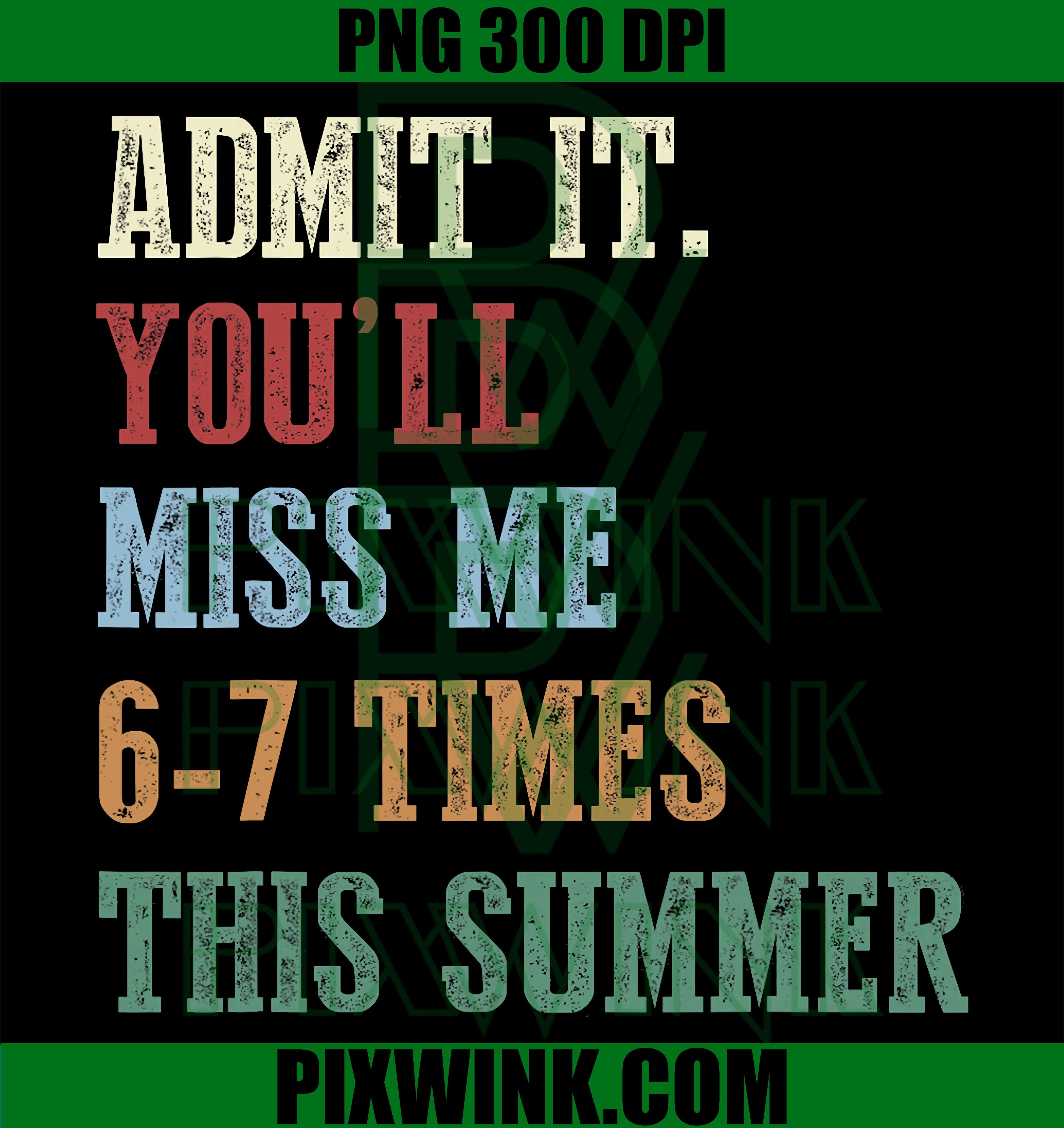 Miss Me This Summer PNG, Retro Last Day School PNG Design