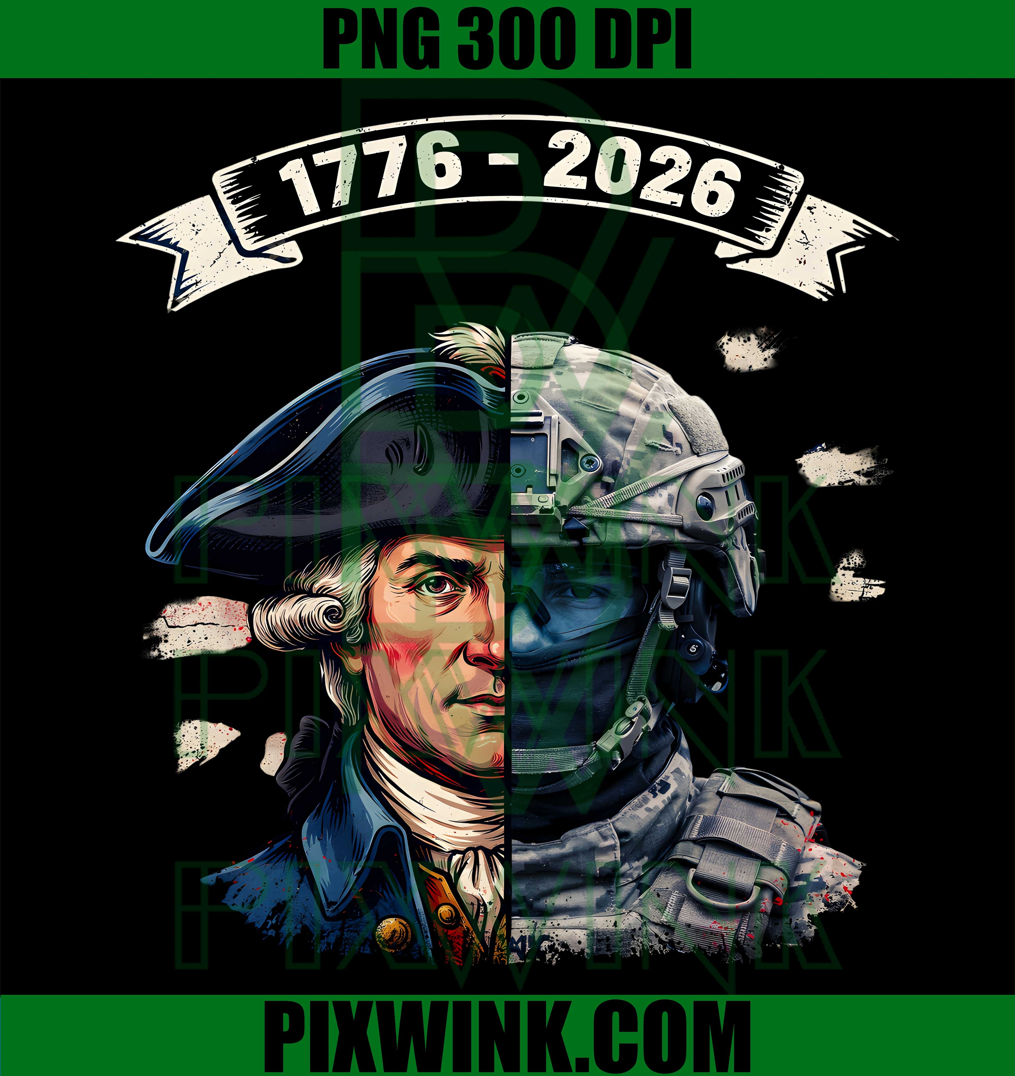 American Patriot Soldier PNG, Revolutionary 1776 2026 PNG Art
