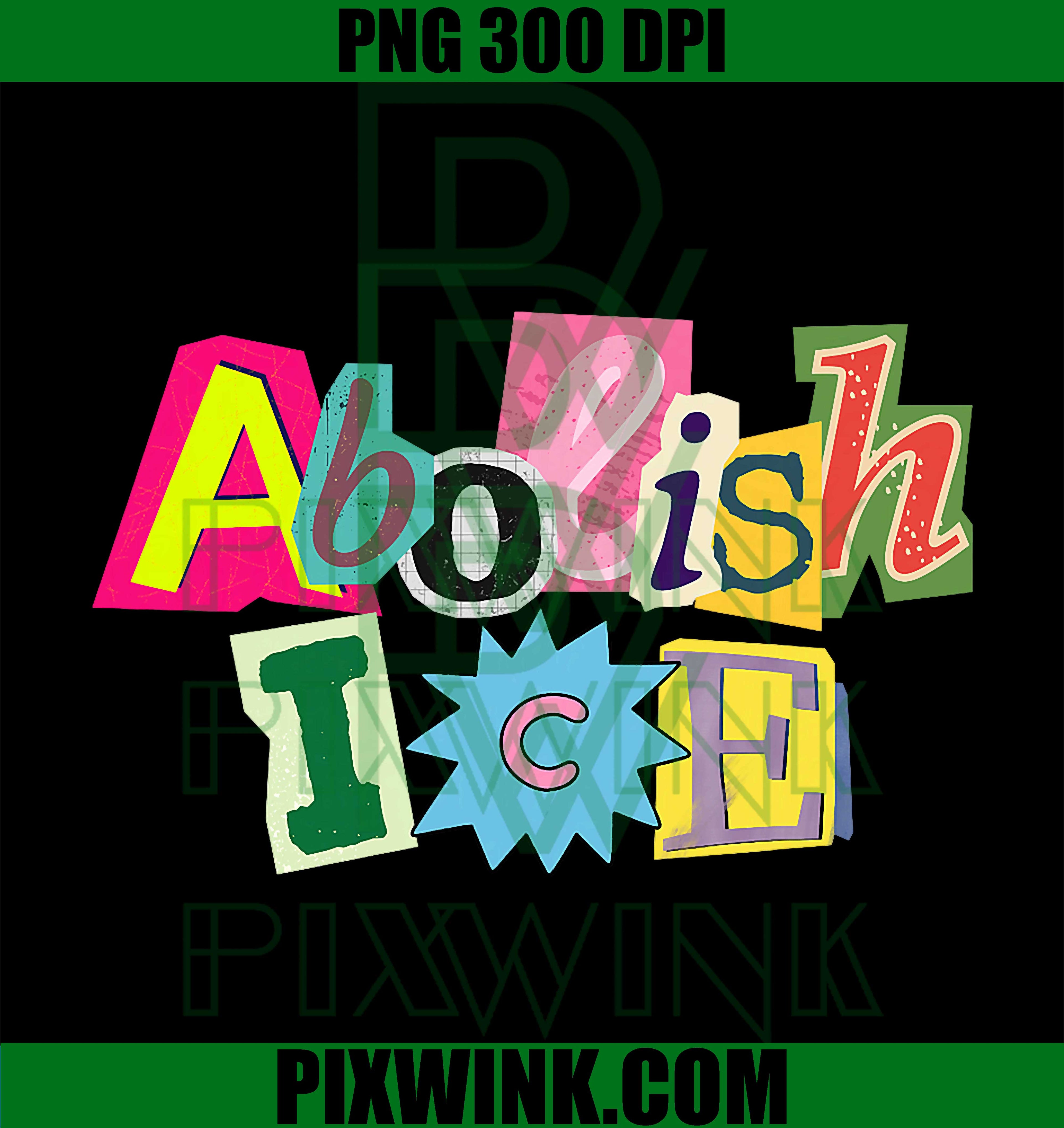 Abolish ICE PNG, Ransom Note Letter PNG, Social Justice Design PNG