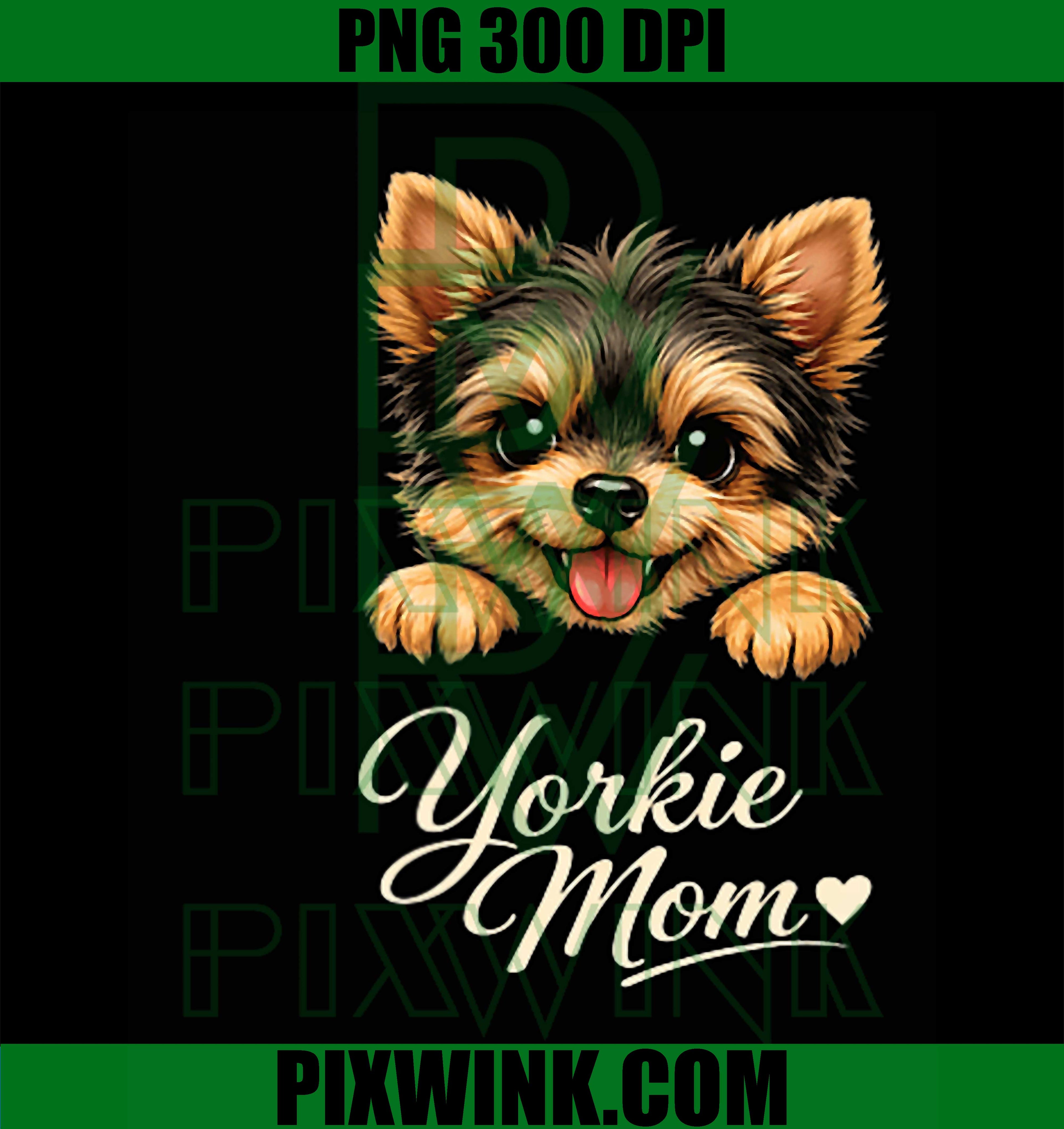 Yorkie Pocket Dog PNG, Cute Yorkshire Terrier Puppy Design PNG