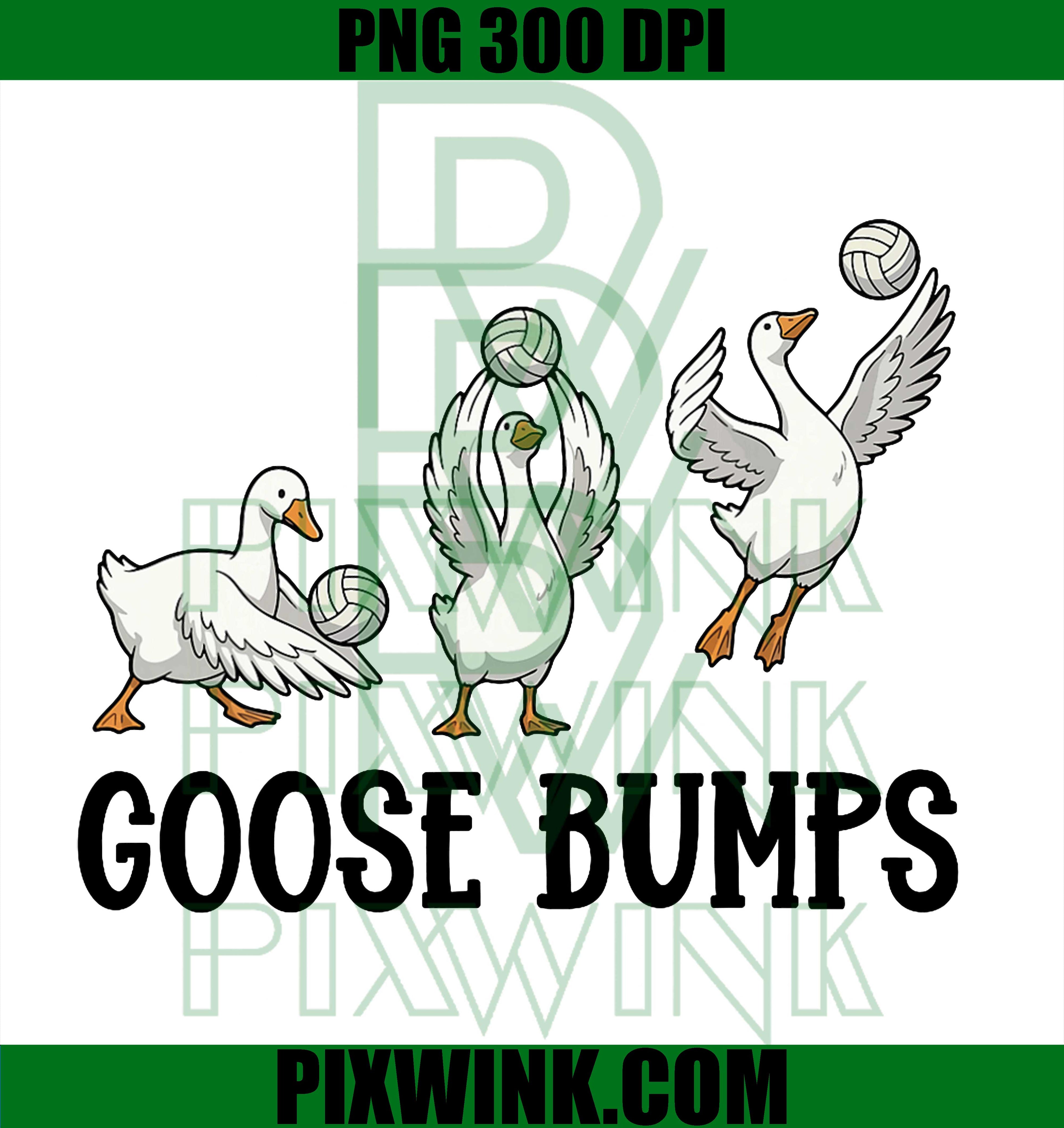 Goose Bumps Volleyball PNG, Volleyball Geese Team PNG