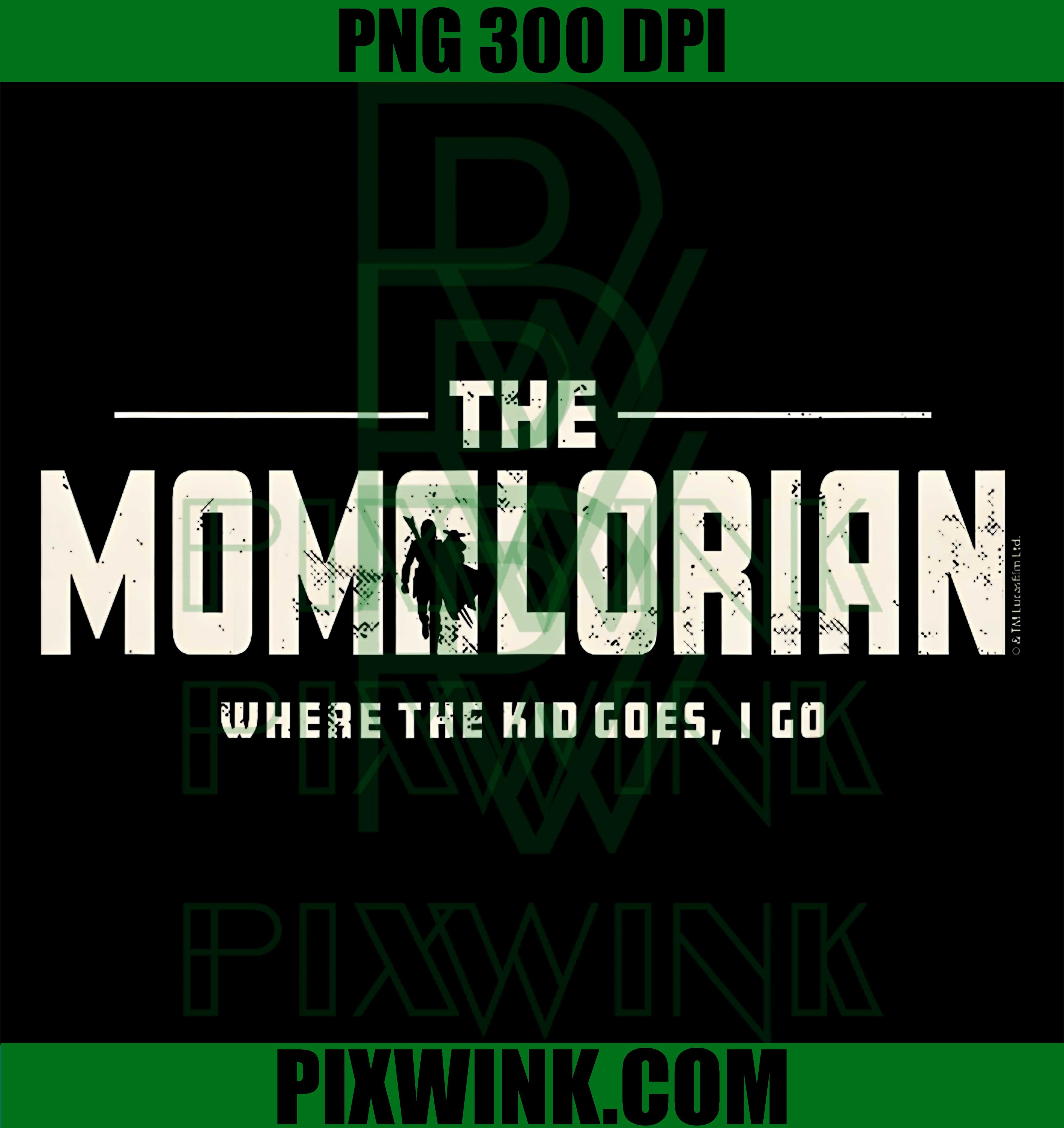 Star Wars The Mandalorian The Momalorian PNG, Where Grogu Go Graphic