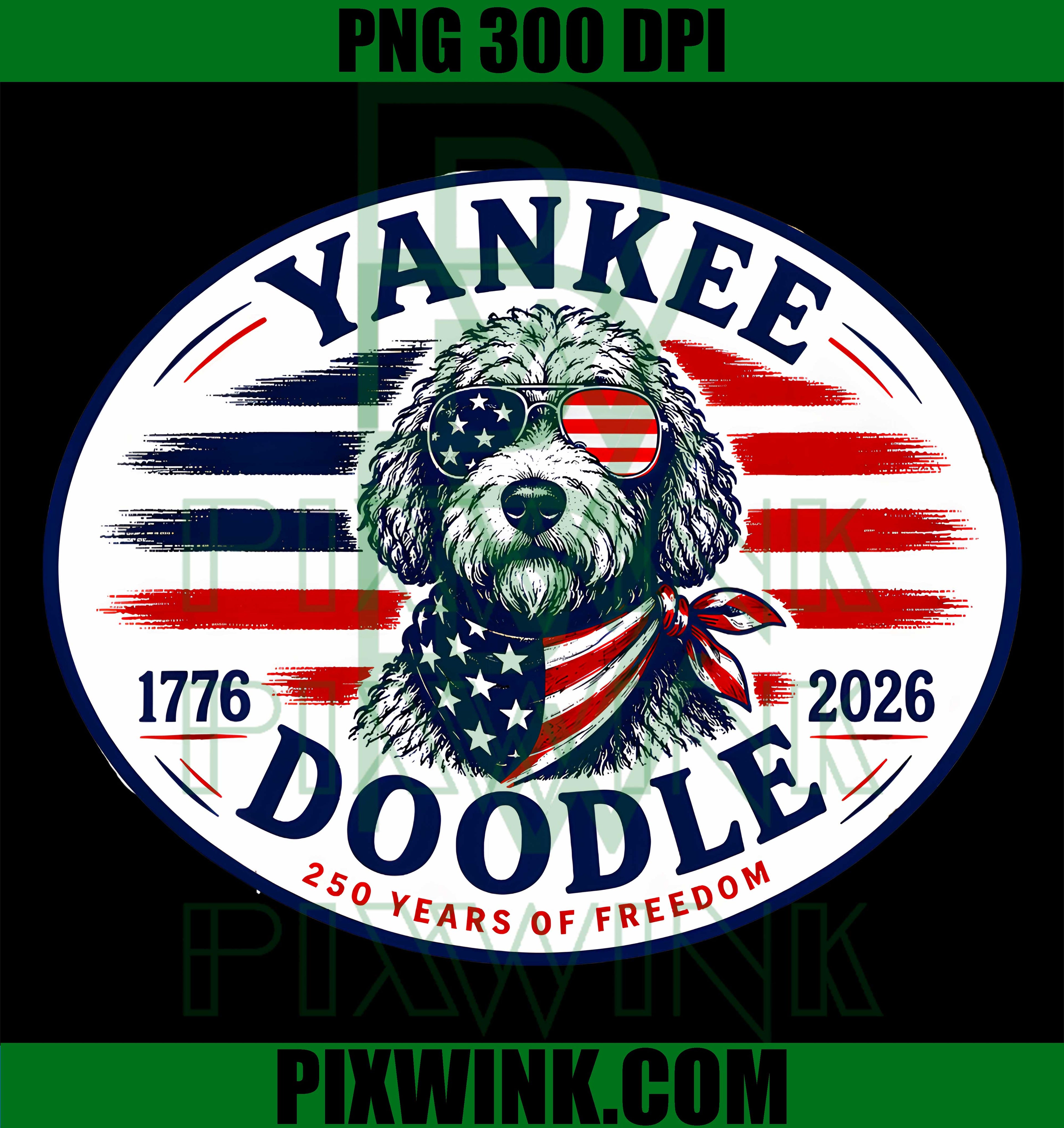 Yankee Doodle Dog PNG, 4th Of July Dog PNG, Patriotic Puppy PNG
