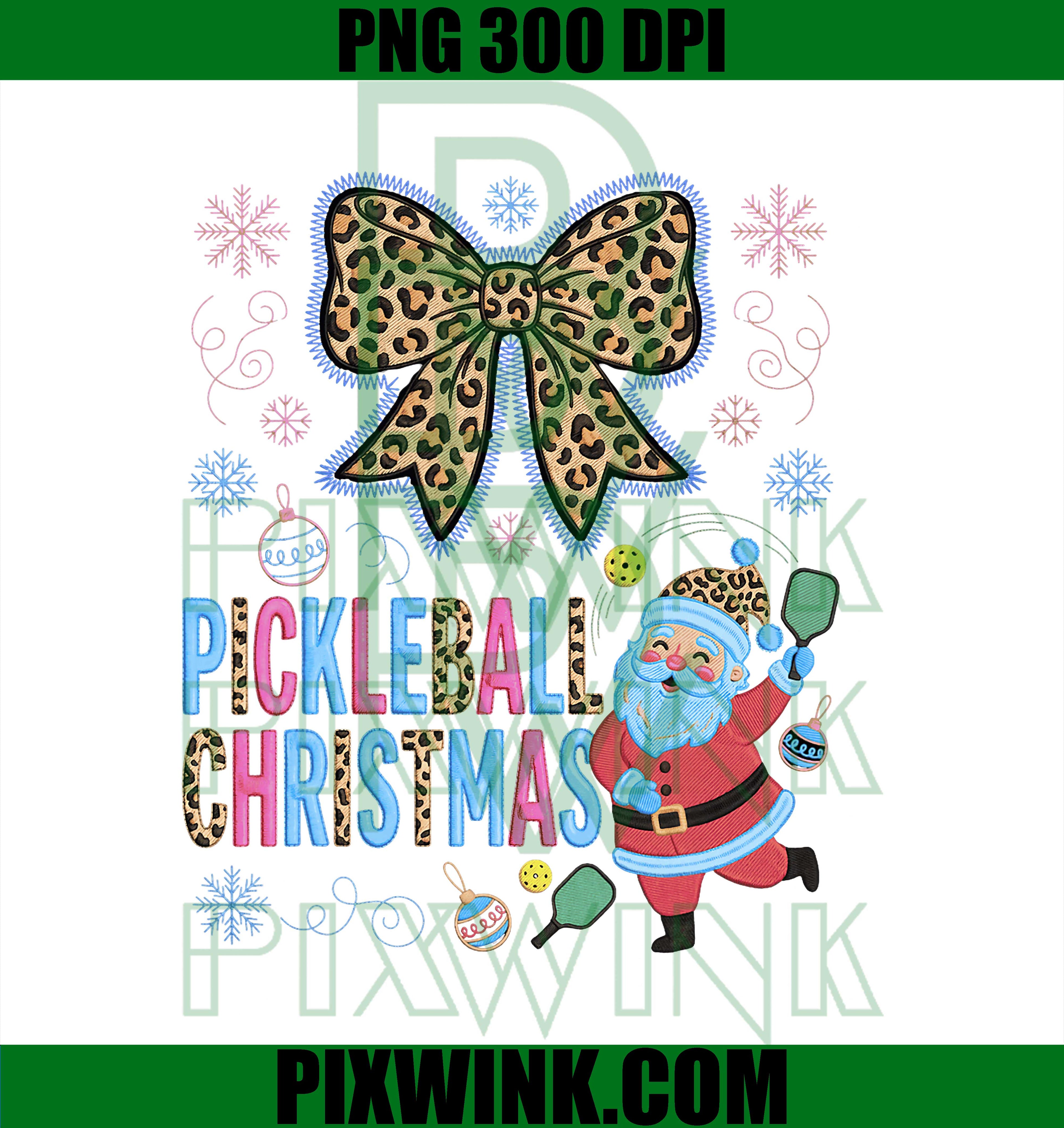Christmas Pickleball Fun, Funny for The Sports Lover PNG