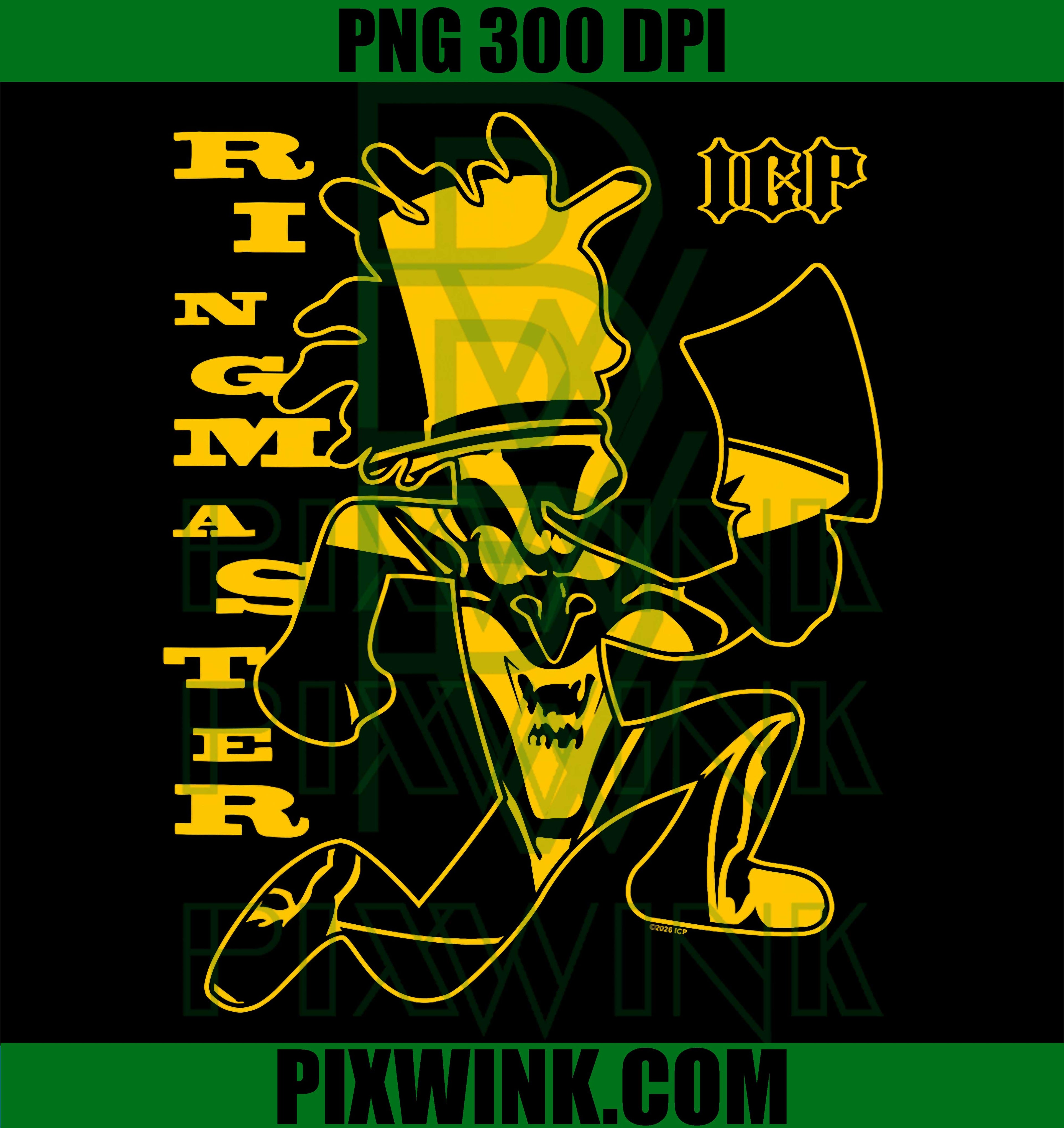ICP Hatchet Man PNG, Ringmaster Hip Hop PNG, Insane Clown Posse PNG