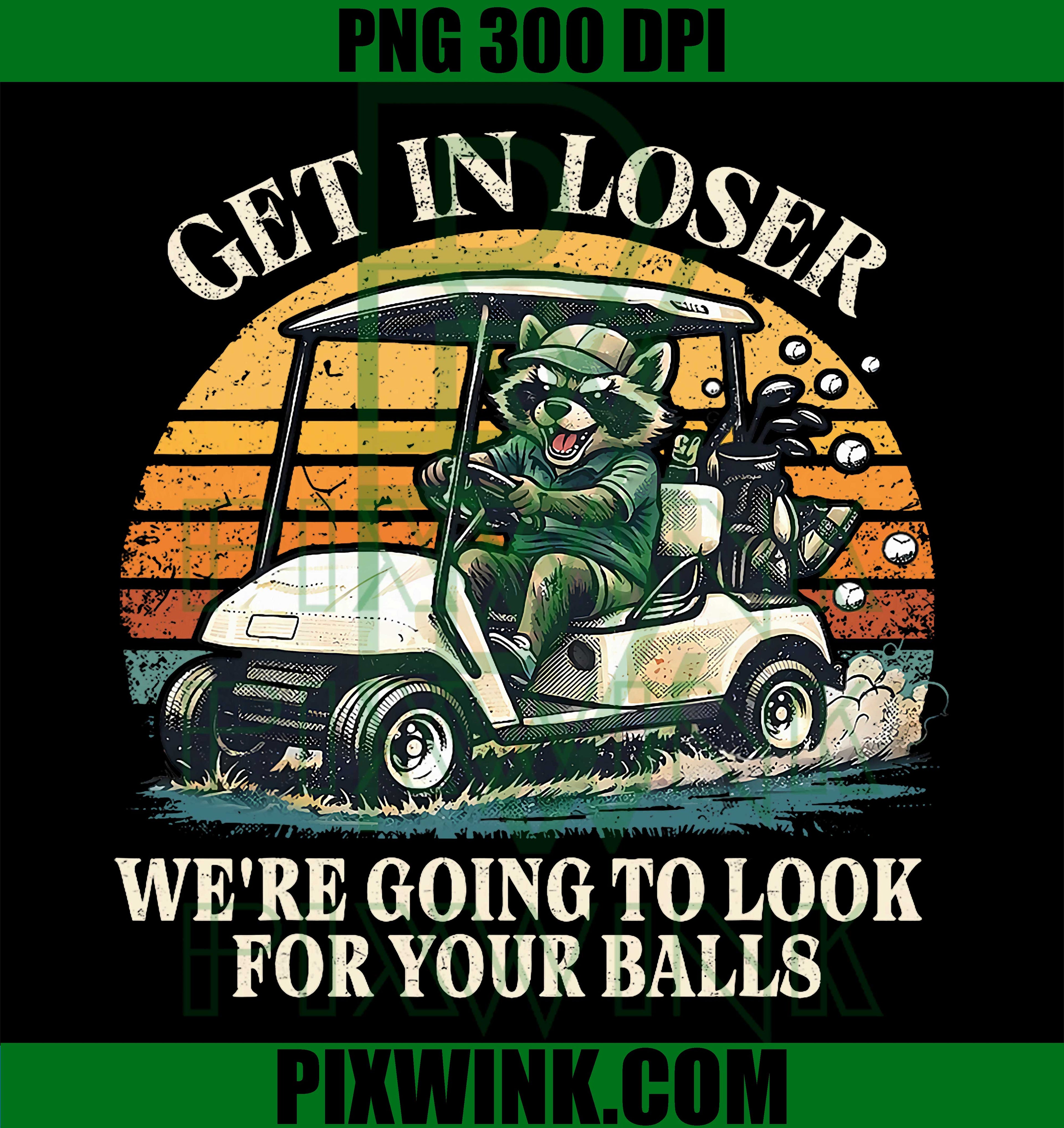 Funny Golf Quote Meme Design PNG, Golf Humor Lost Ball Motivational PNG