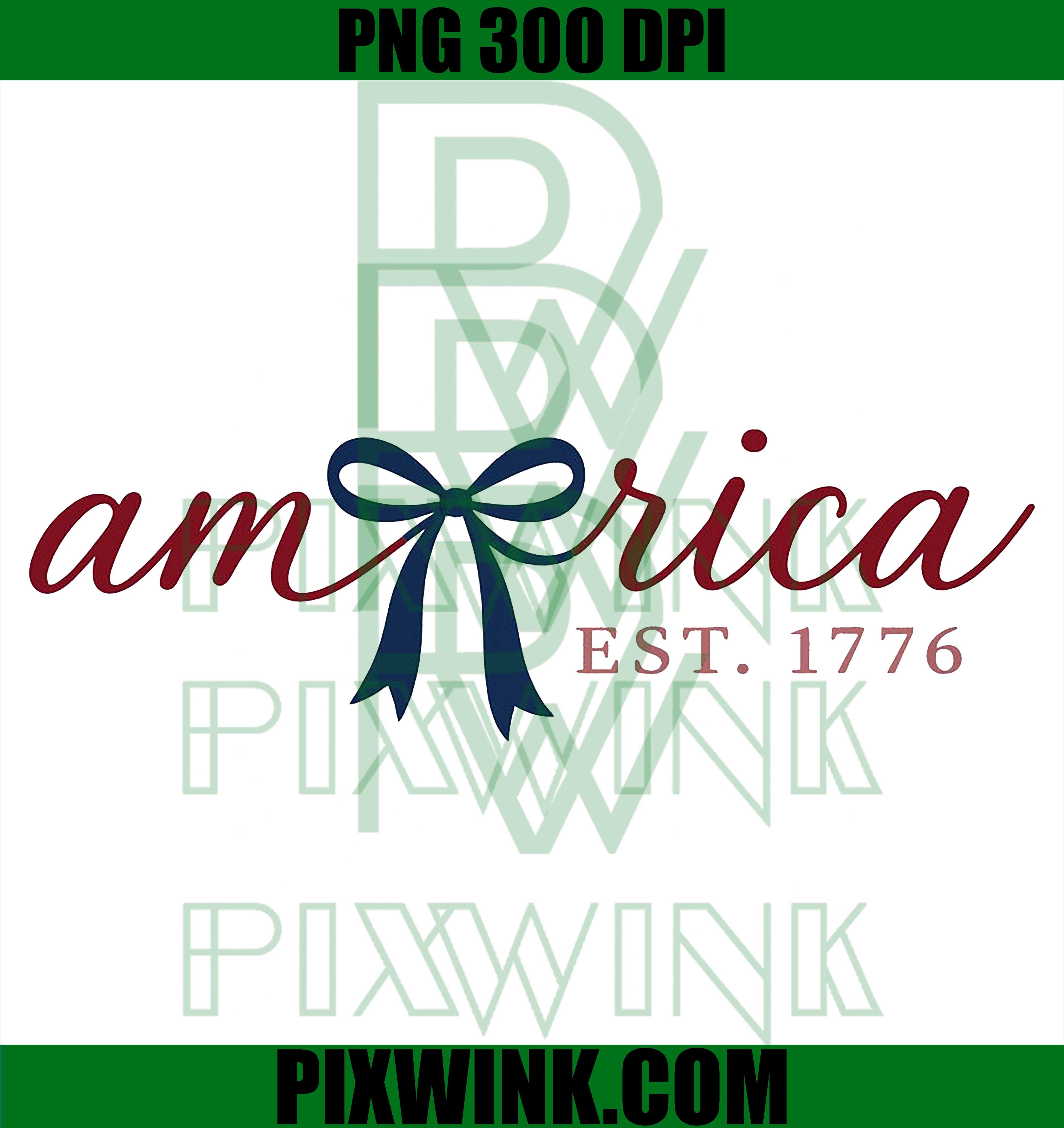 American Coquette Bow PNG, Retro USA Flag Independence Day PNG