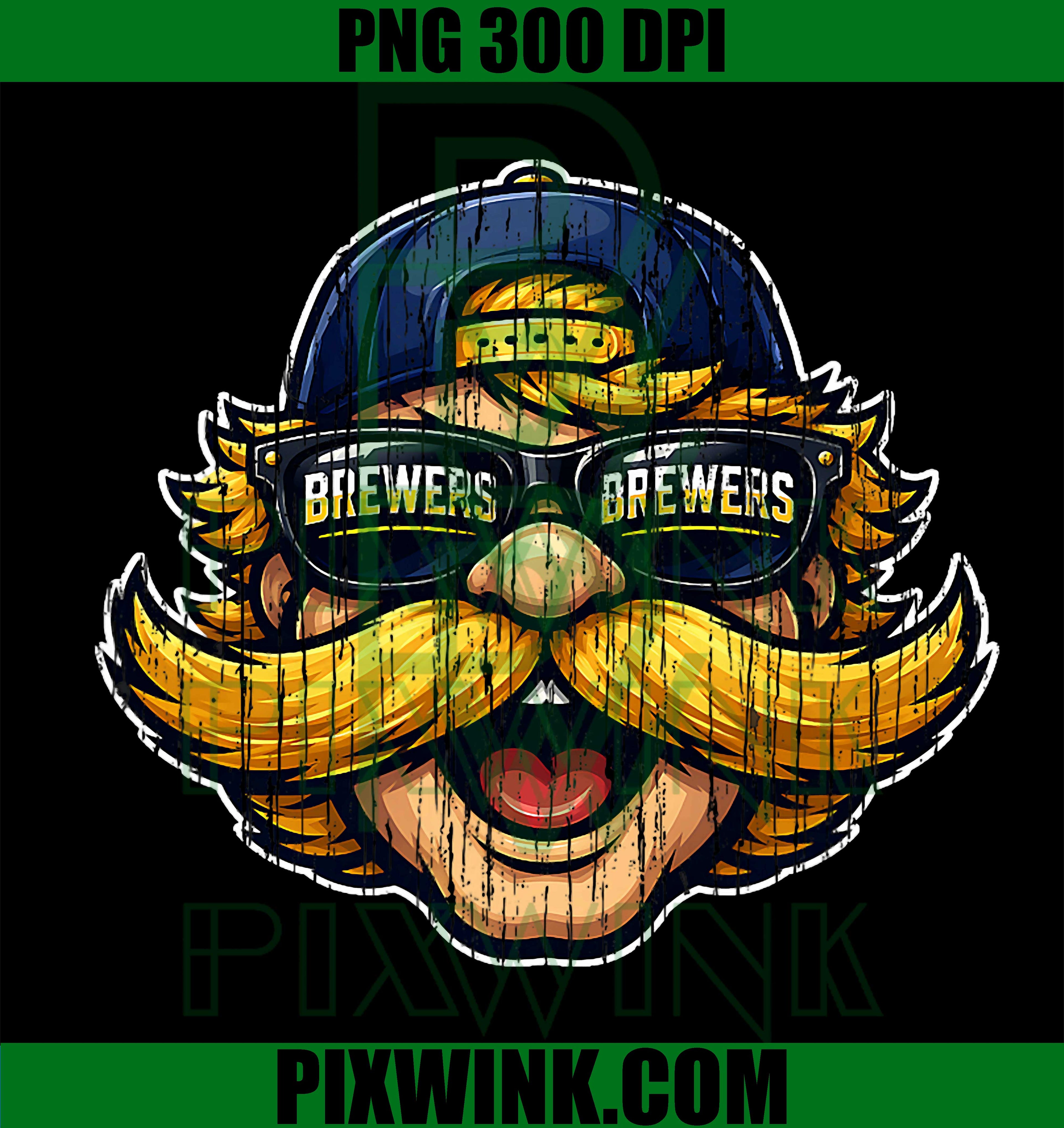 Brewers Retro PNG, Vintage Brewers Logo PNG Classic Baseball Design