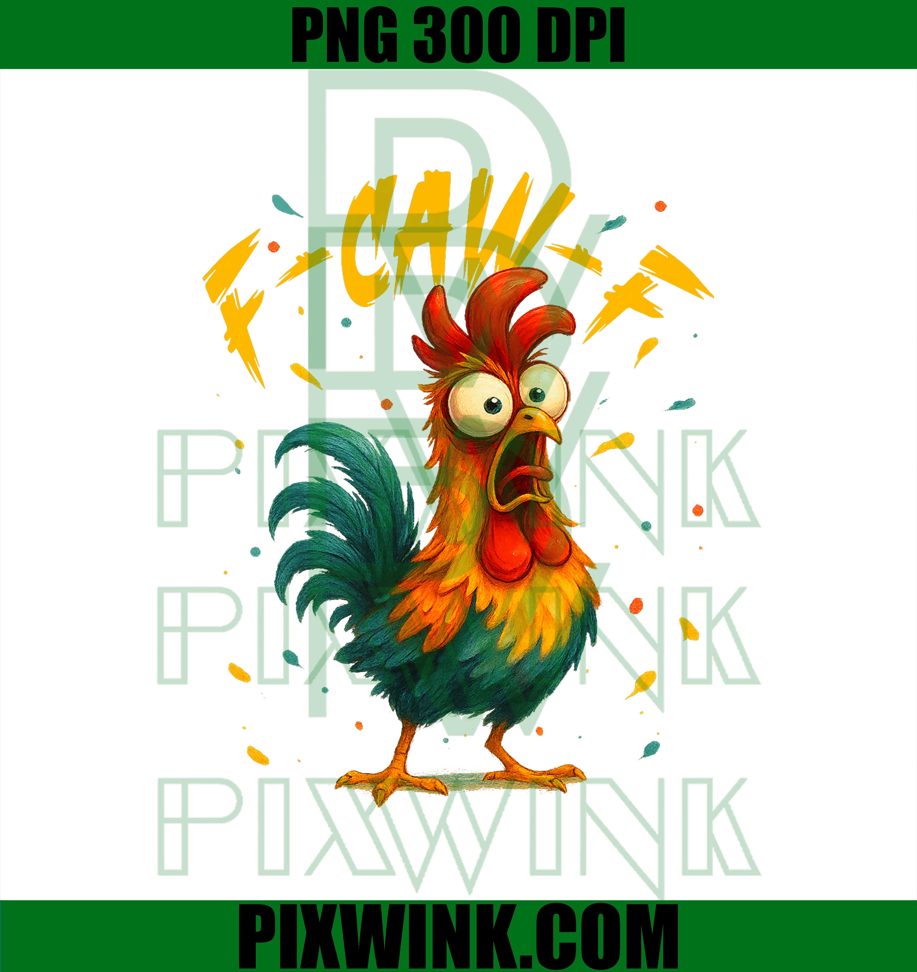 F Caw F Rooster, Funny Bird Fcawf, Chicken Whisperer Fawk Off PNG