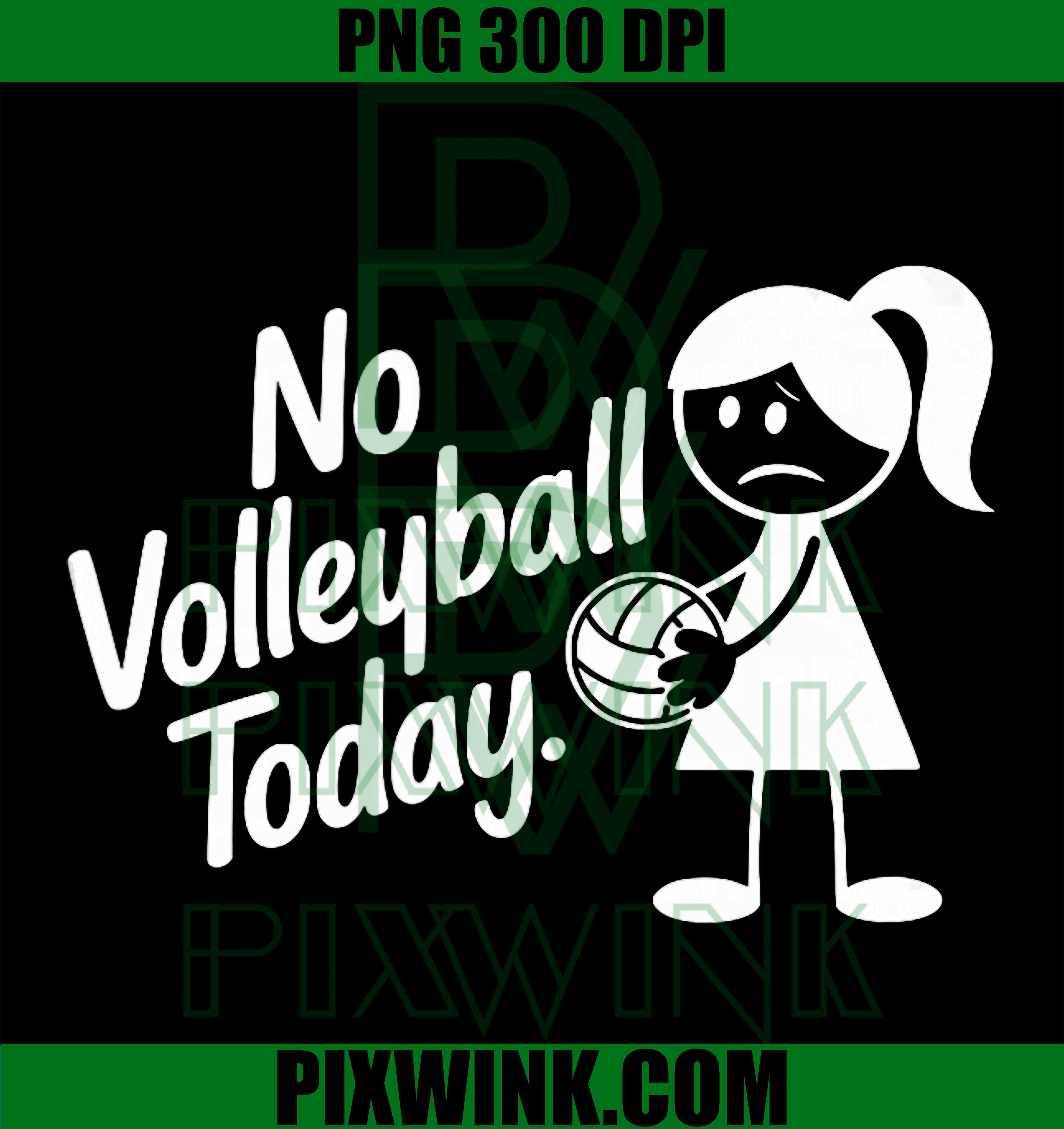 No Volleyball Today PNG, Sad Stick Figure Volleyball PNG