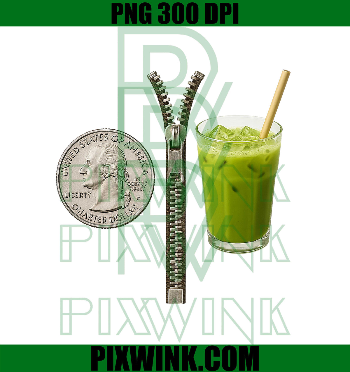Quarter Zips and Matcha Funny Meme Saying Design PNG