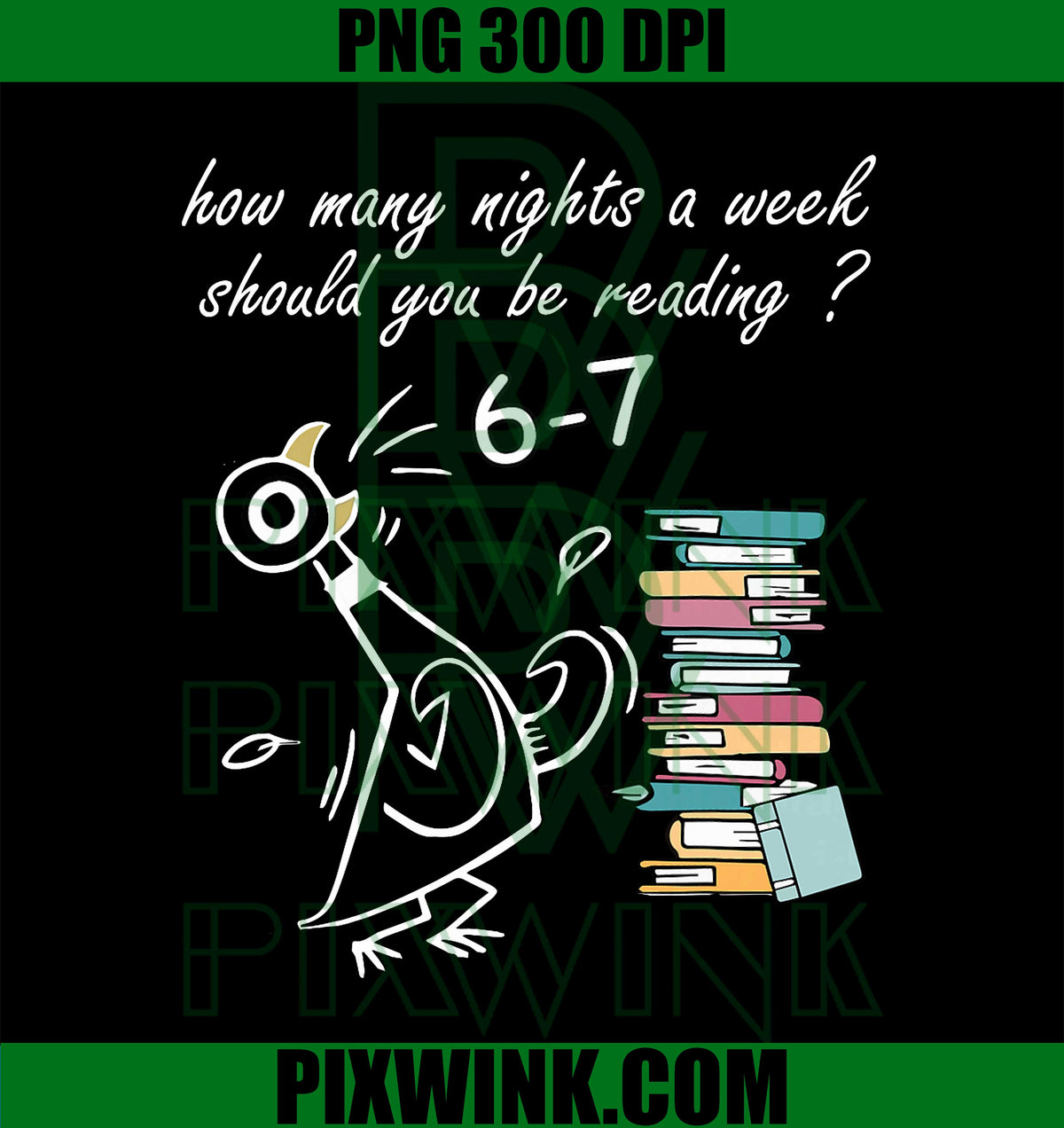 How Many Nights A Week Should You Be Reading 6–7 Teacher PNG