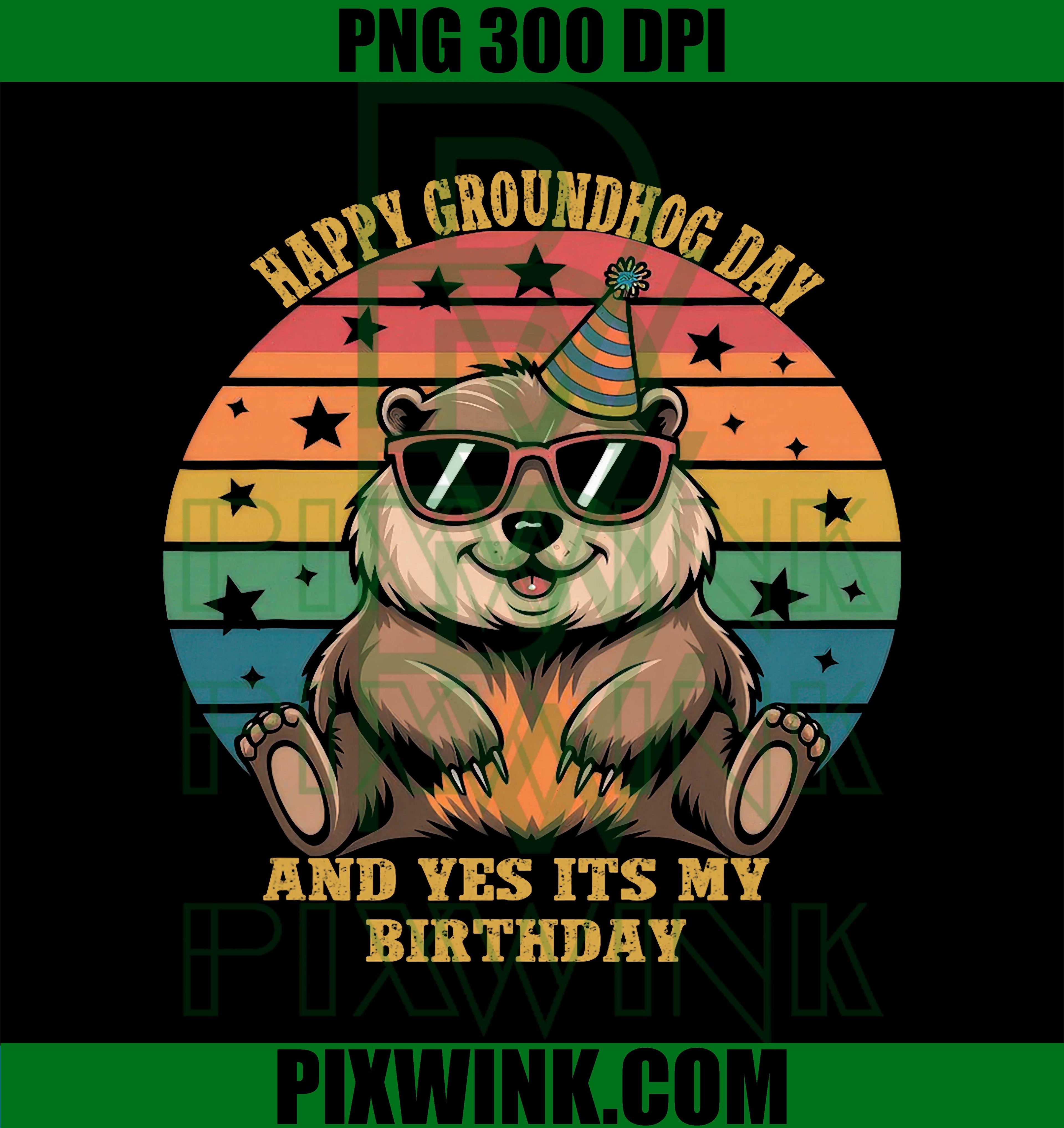 Birthday Happy Groundhog Day Lovers PNG