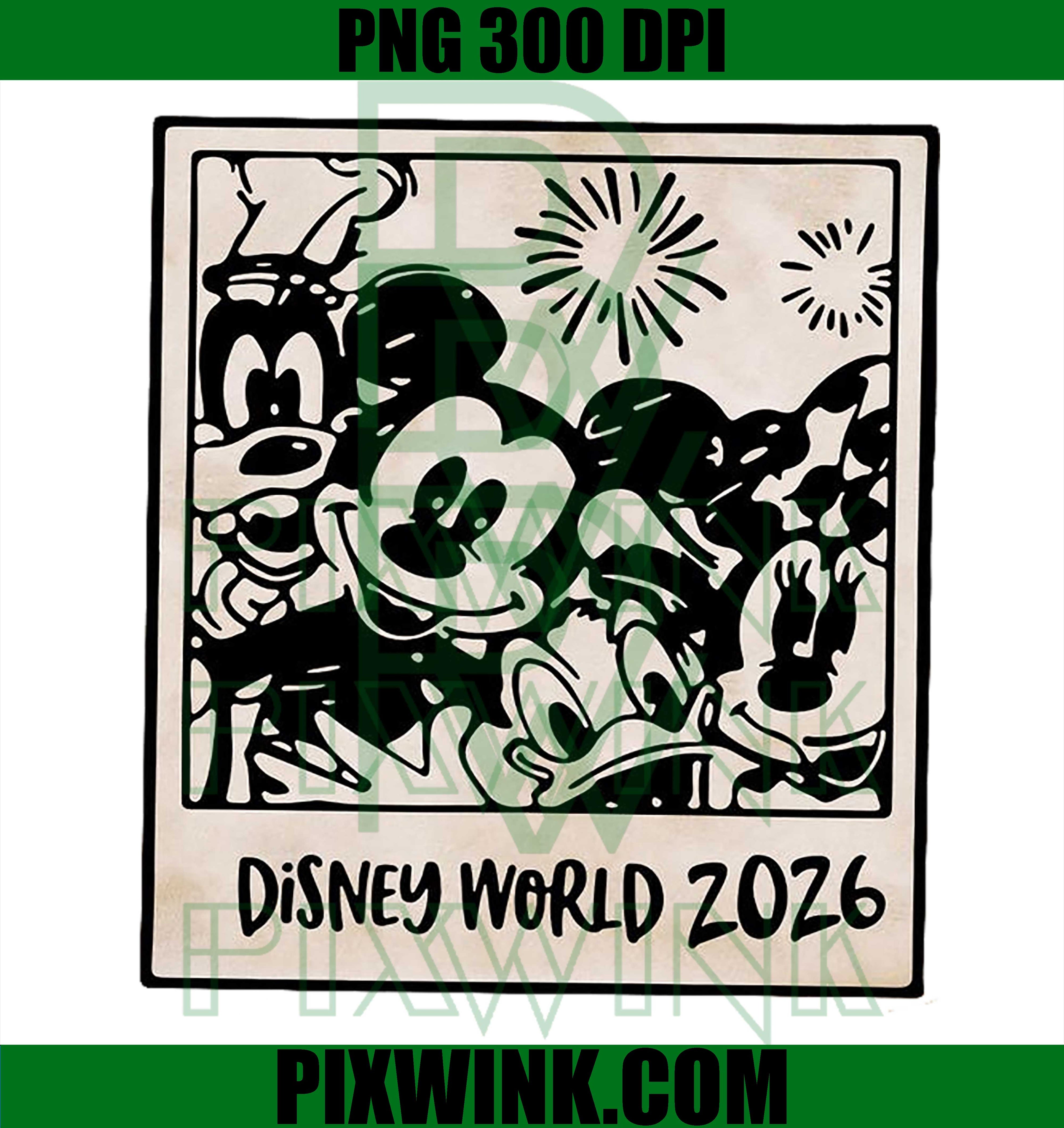 Mouse Friends Family Vacation PNG, Magical Trip 2026 Adventure PNG