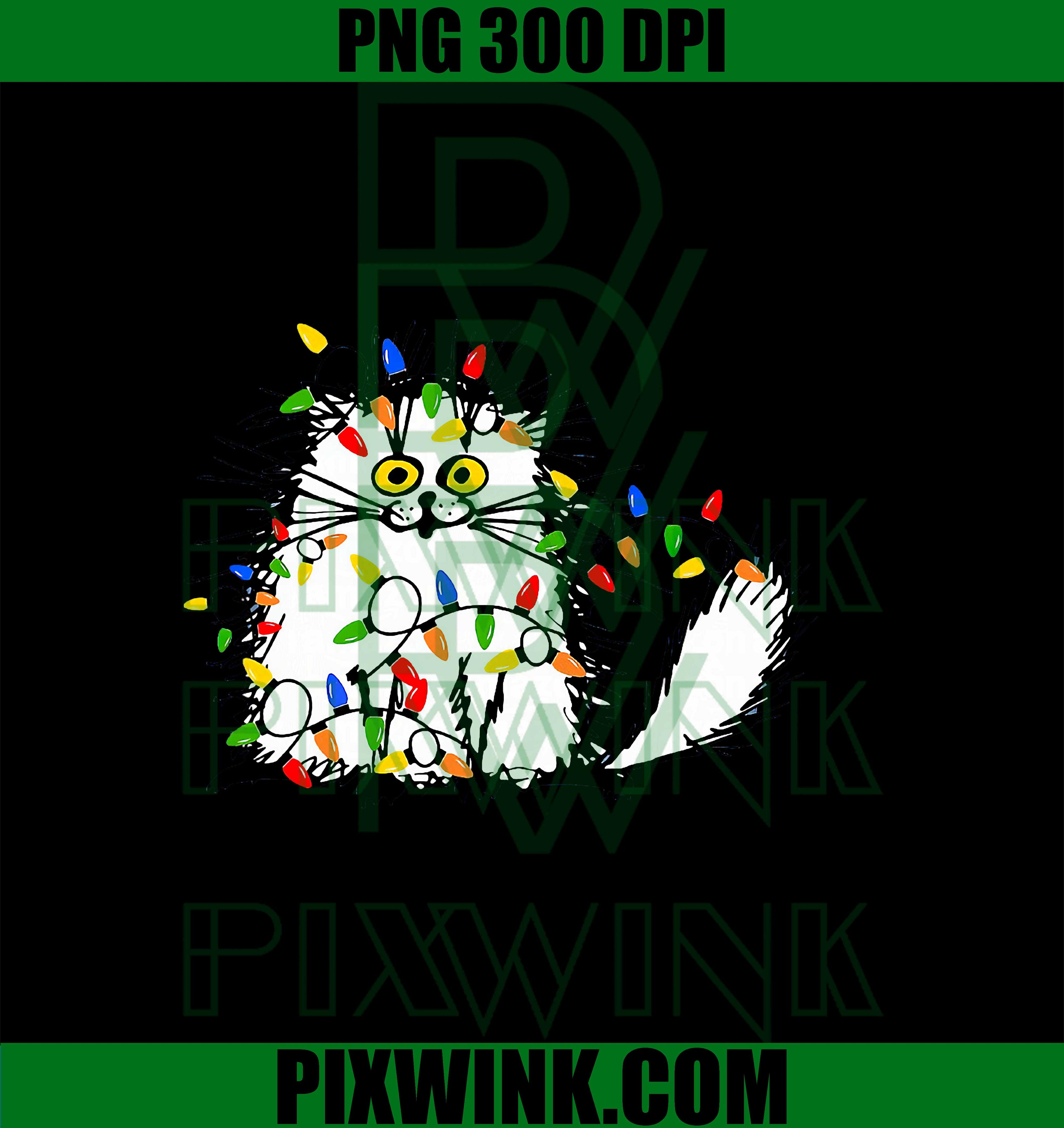 Cute Funny Animal Lover Cat Christmas PNG, Funny Cat Christmas PNG, Holiday Pet Design PNG