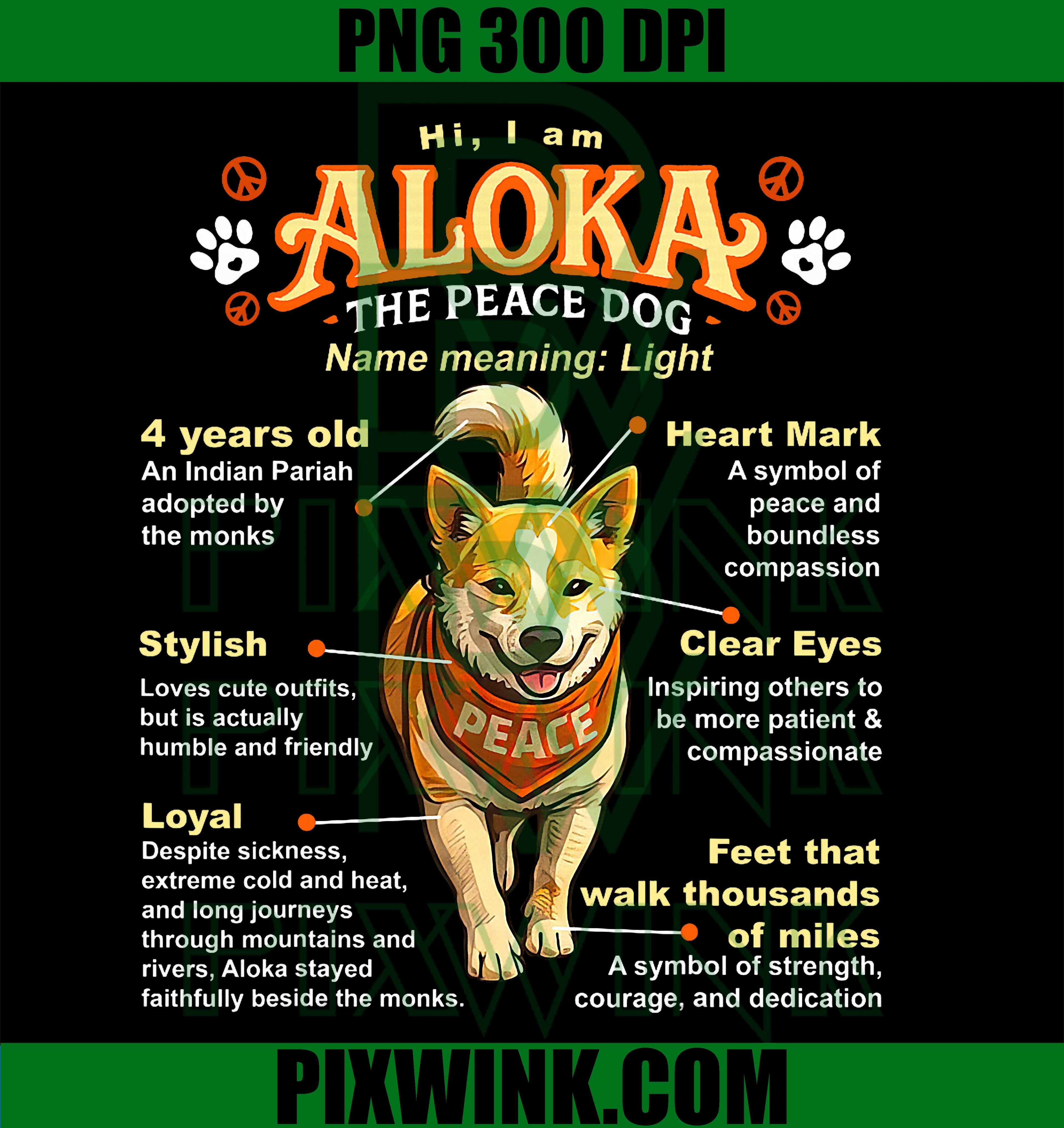 Peace Dog PNG, Inspirational Dog Quote PNG, Cute Peace Dog PNG