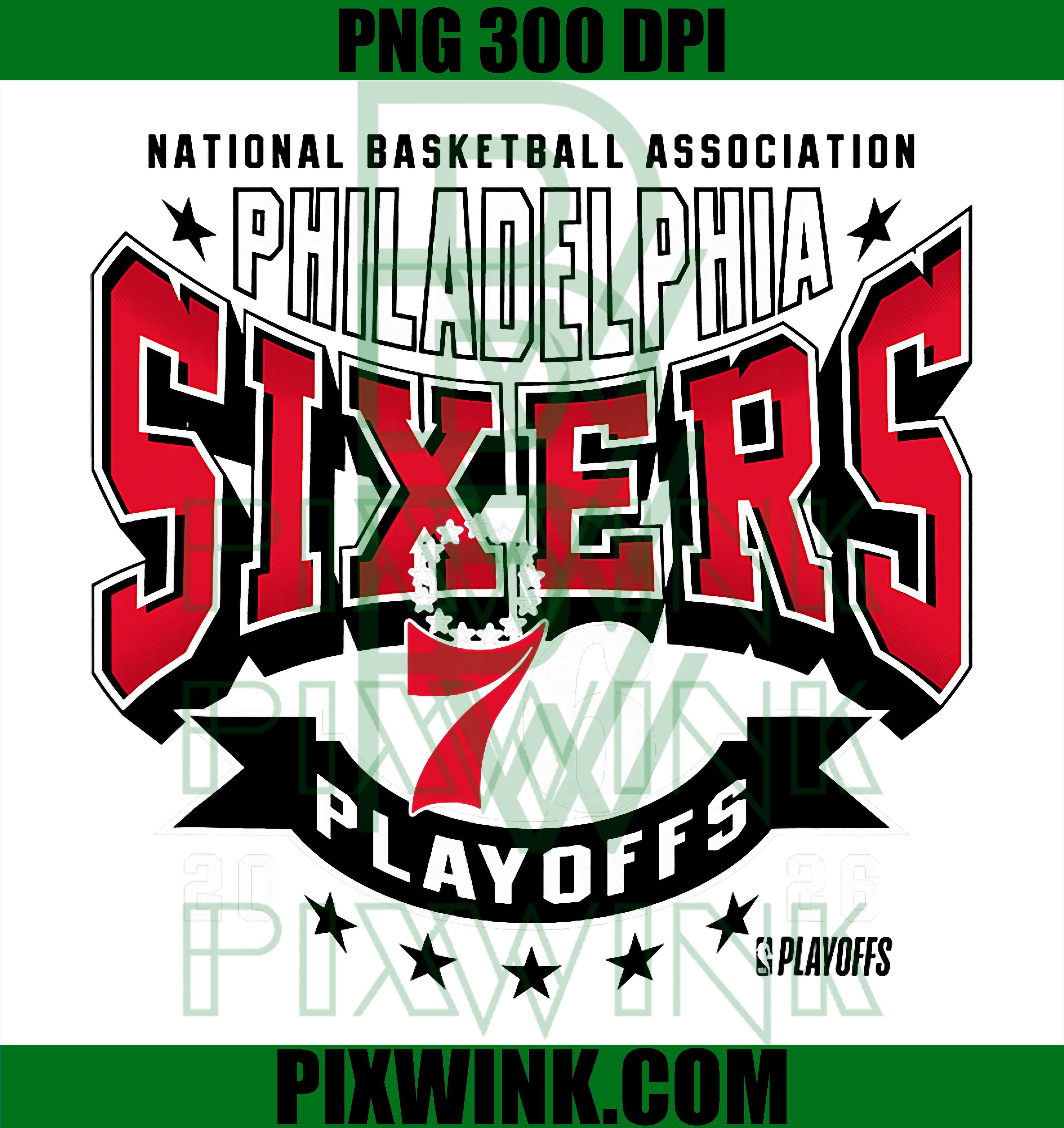 NBA Official 2026 Playoffs Philadelphia 76ers Next PNG, Basketball Playoffs Team Logo PNG