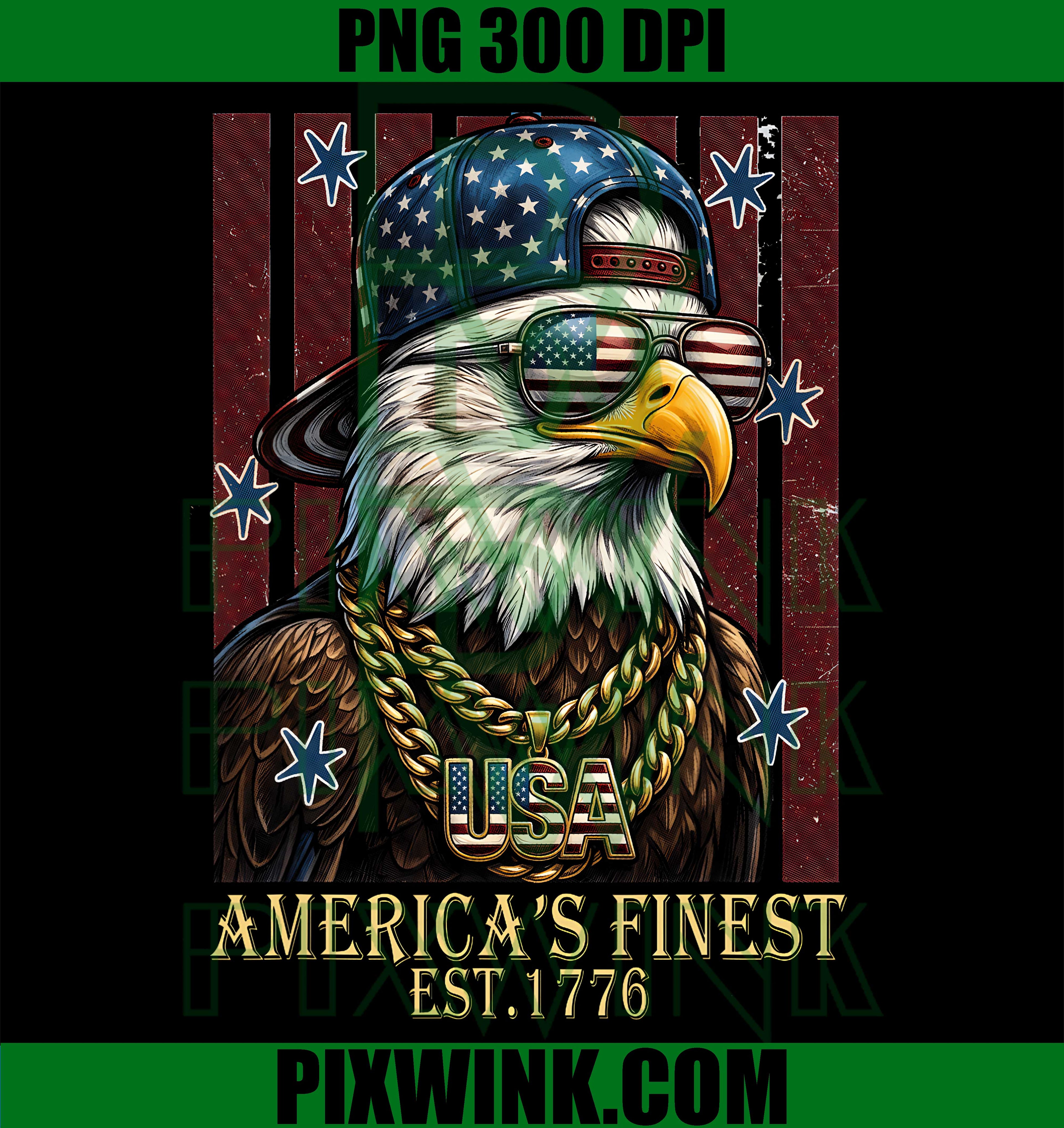 Urban Hip Hop Patriotic Bald Eagle PNG,Patriotic Bald Eagle 1776 PNG