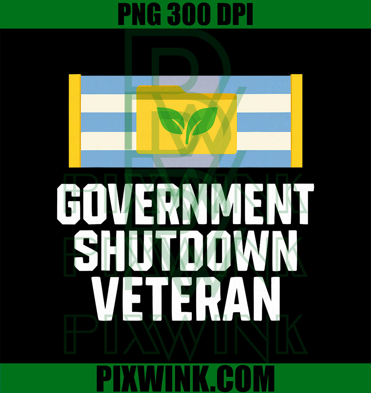 Retro Vintage Government Shutdown Veteran PNG