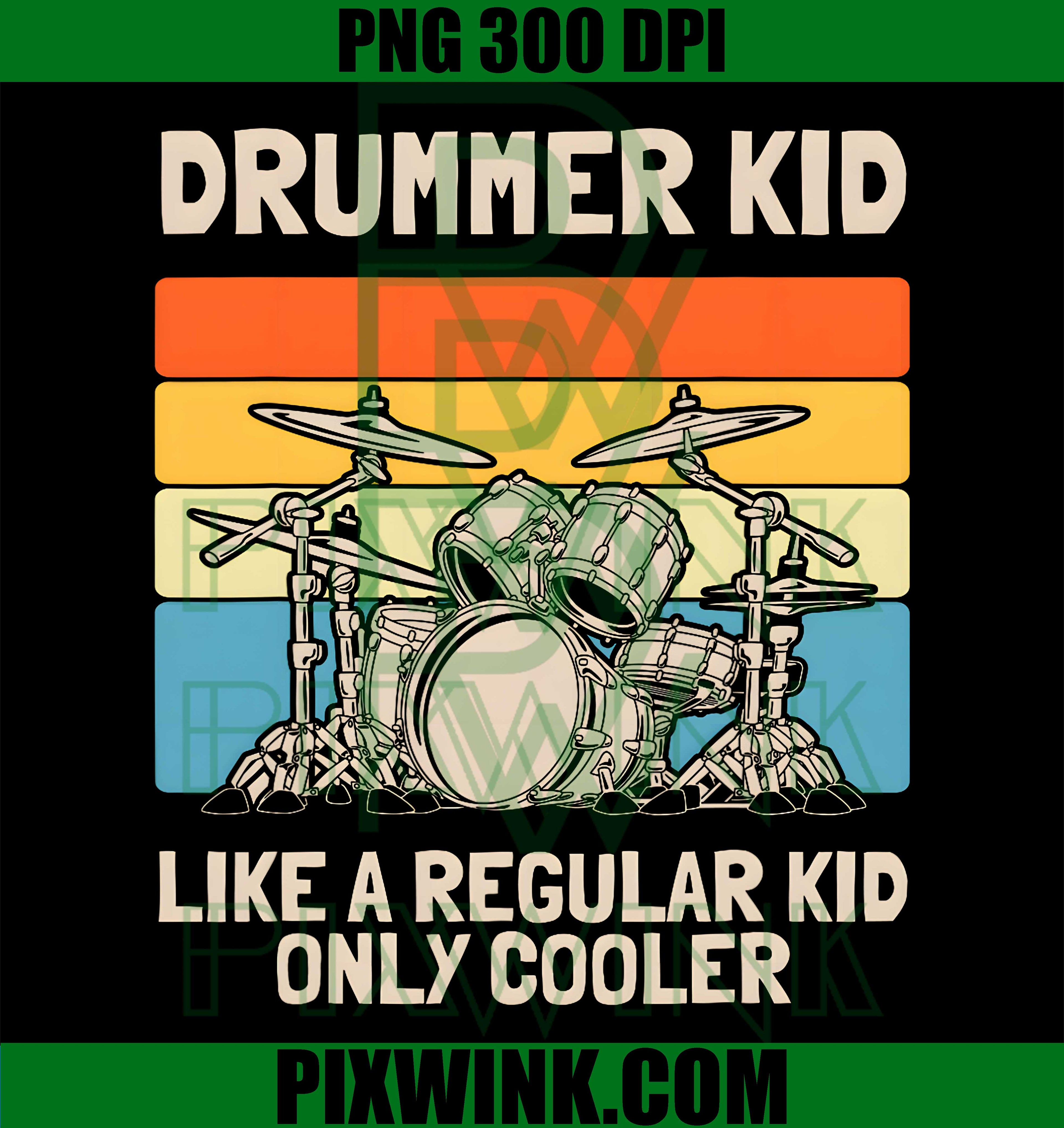 Vintage Drummer Kid Retro Drum Music PNG,Retro Drum Music Lover PNG