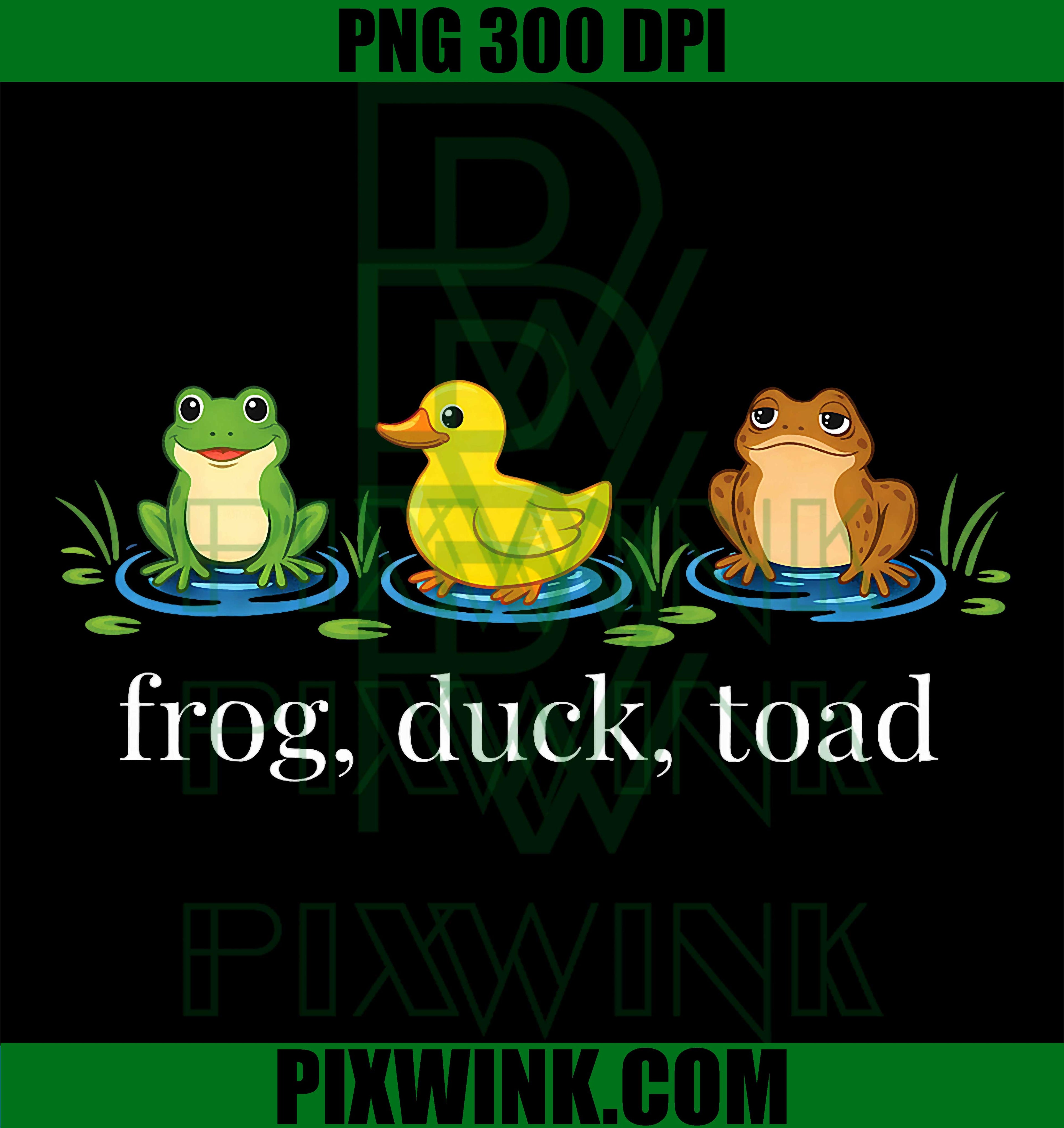 Frog Duck Toad PNG, Zoological Meme PNG, Funny Retro Animal Art PNG