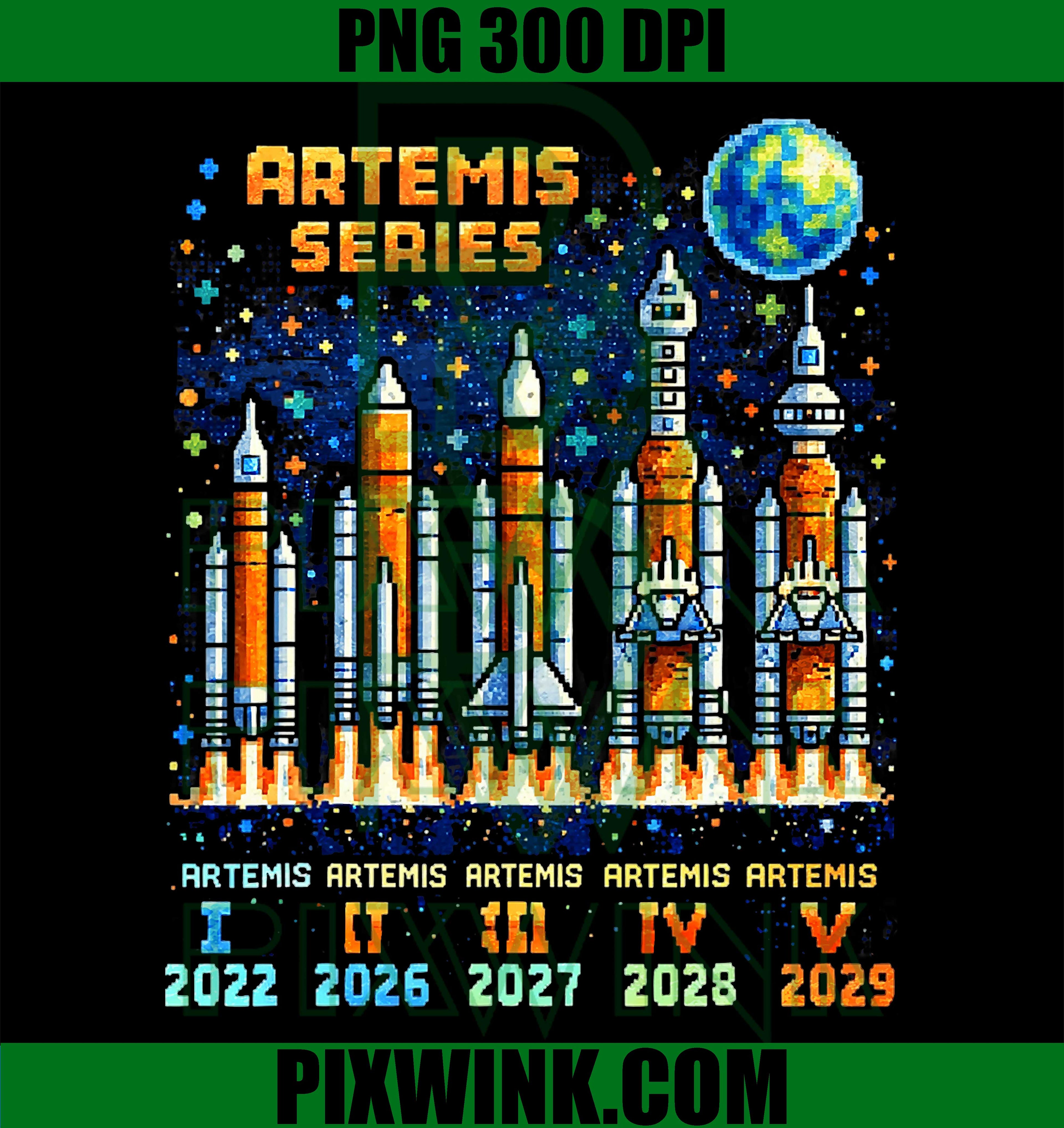 Artemis II 2026 Rocket PNG, Moon Mission Launch Space Design PNG