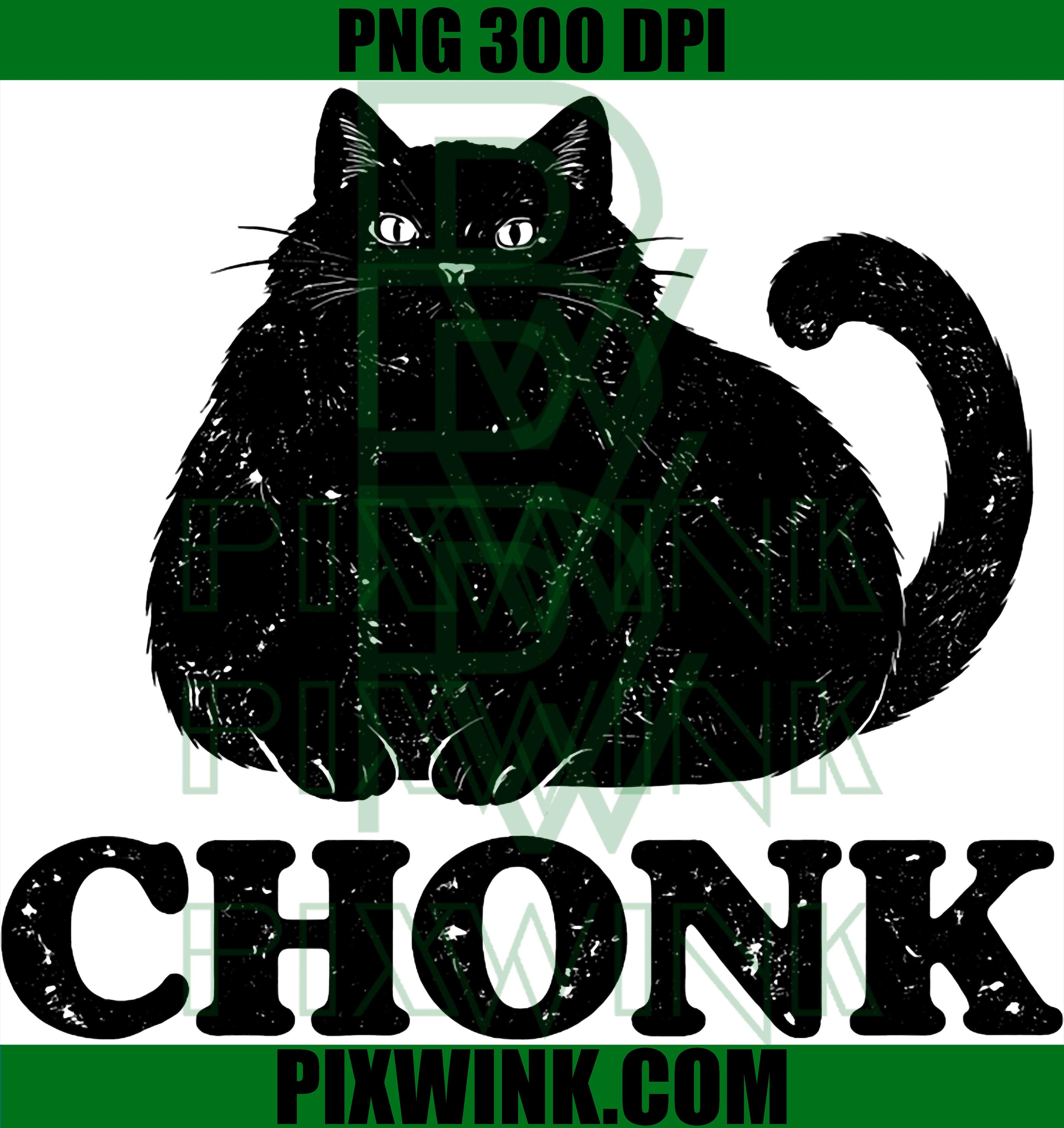 Funny Fat Cat Meme PNG, Obese Chonk Cat PNG, Cute Cat Meme PNG