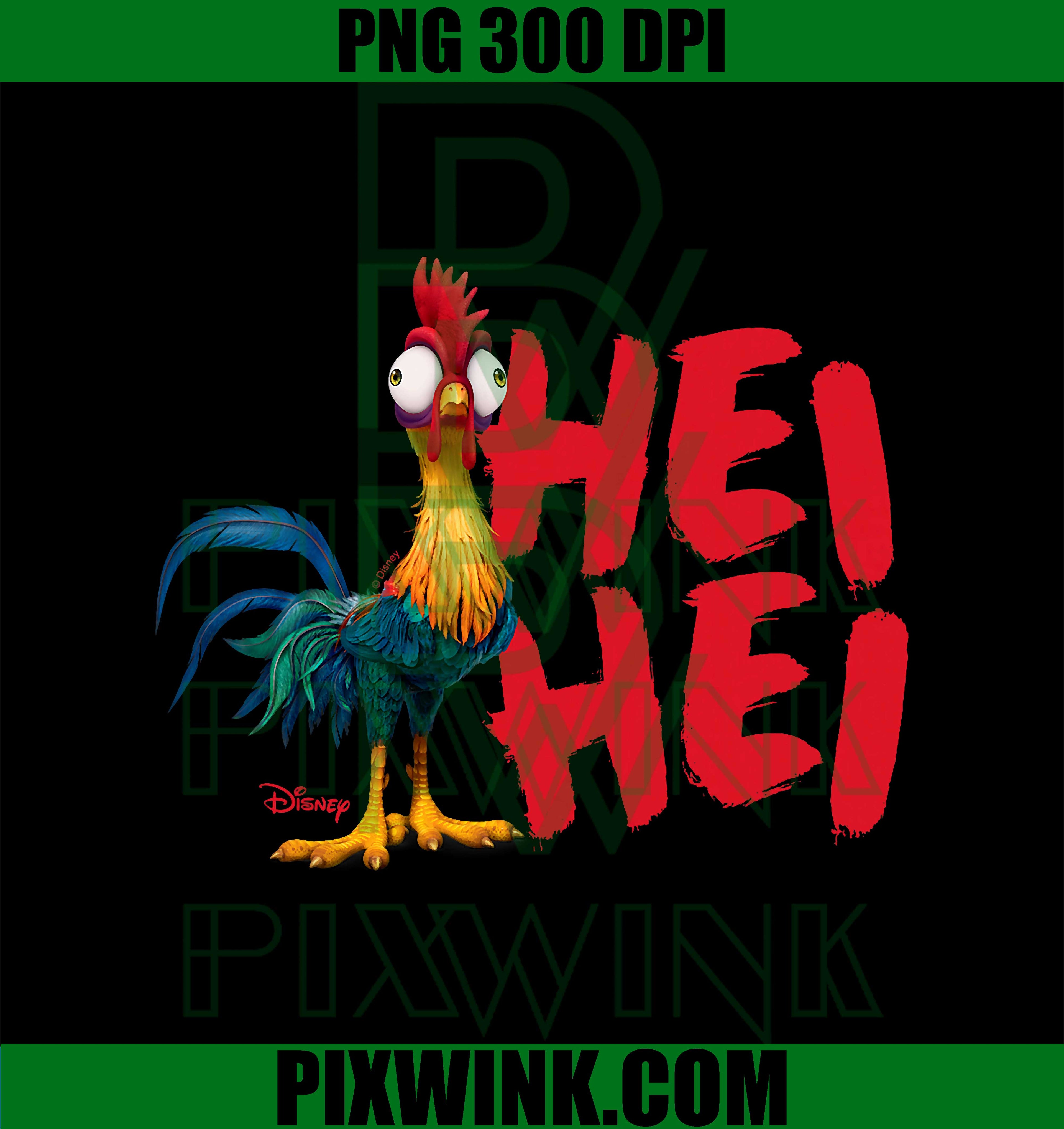 Moana, HEI HEI Rooster Character PNG