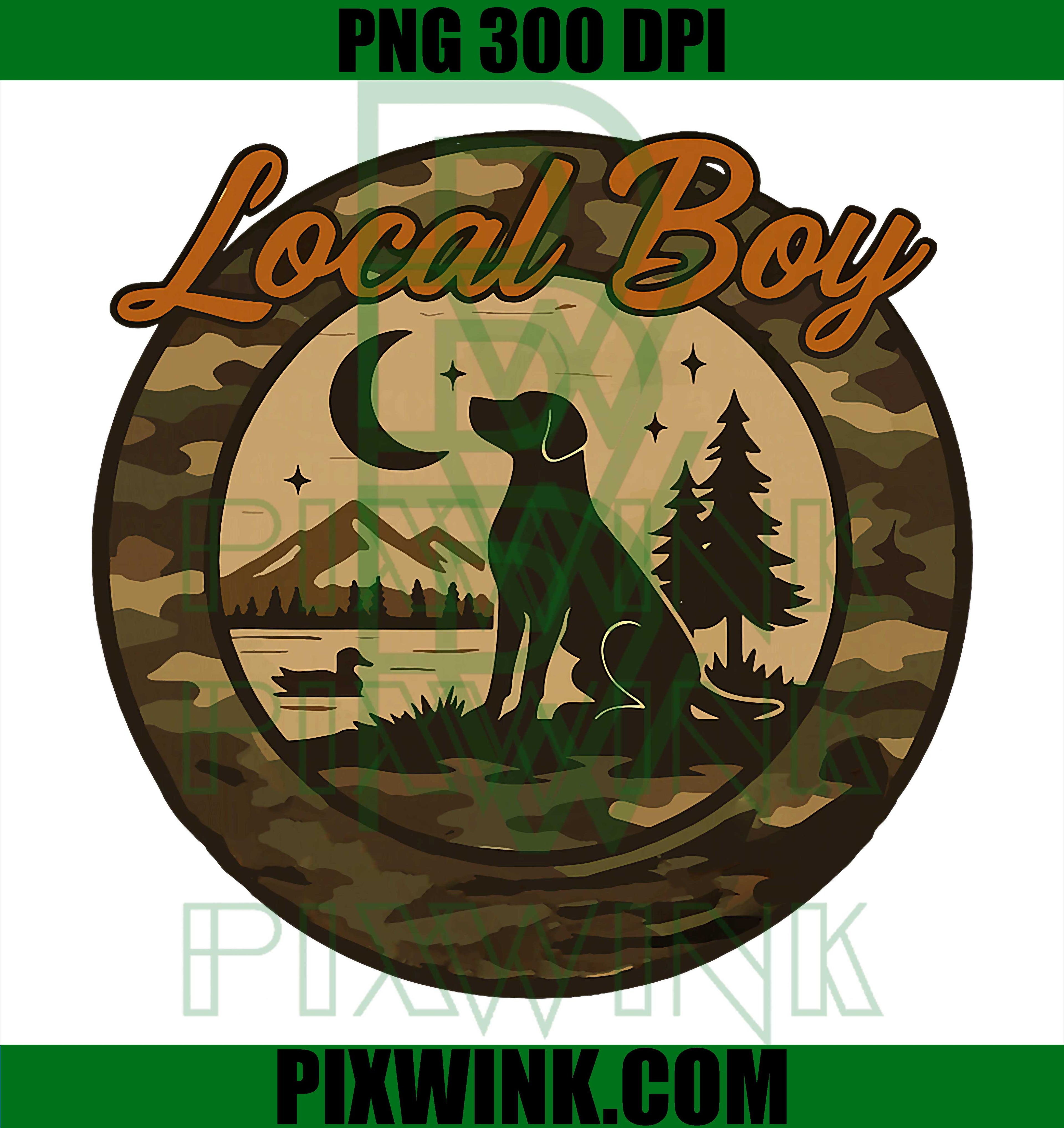 Black Lab Dog Local Southern Boy Camo Duck Hunting PNG