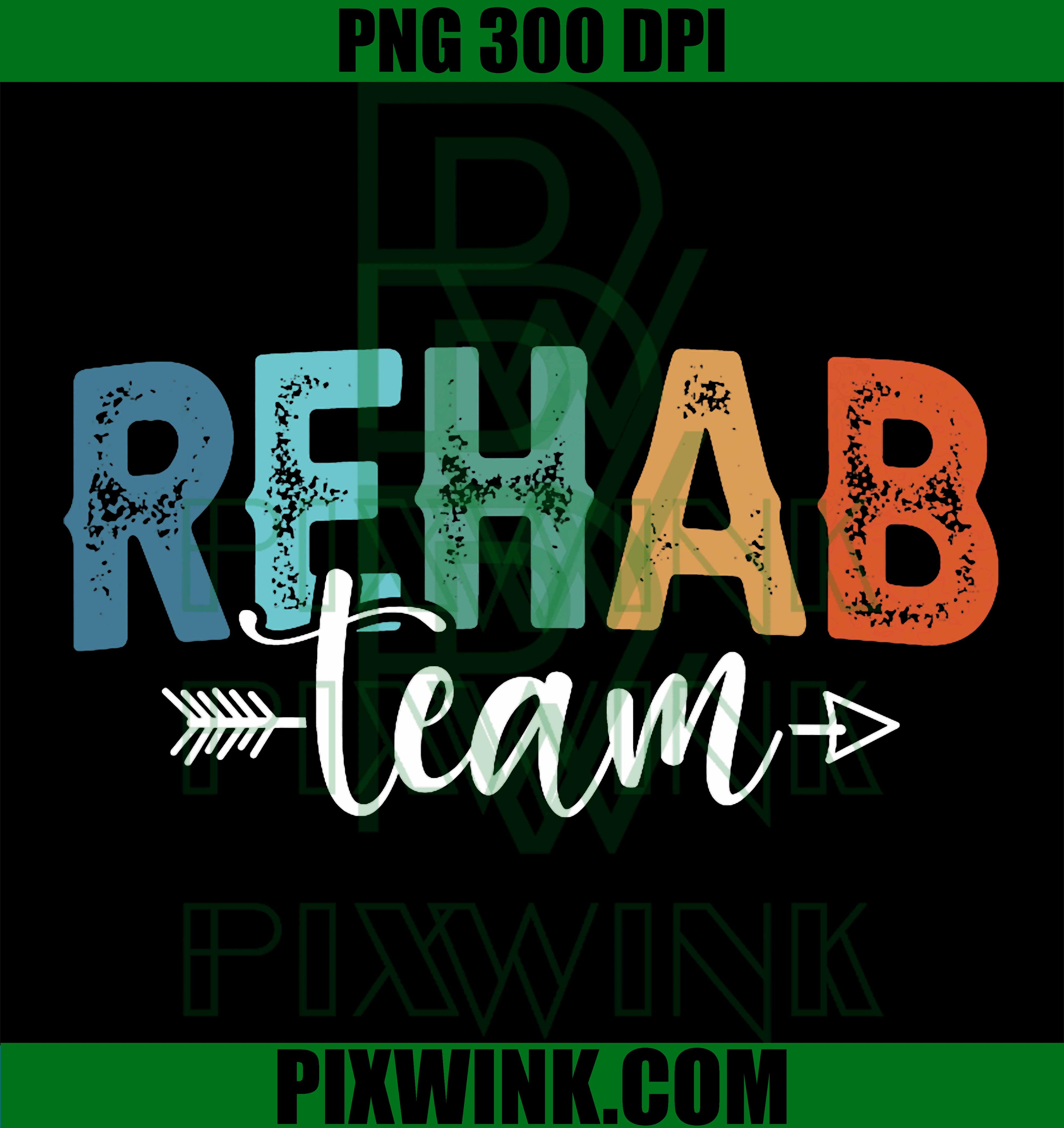 Addiction Recovery PNG, Vintage Rehab Team PNG, Recovery PNG