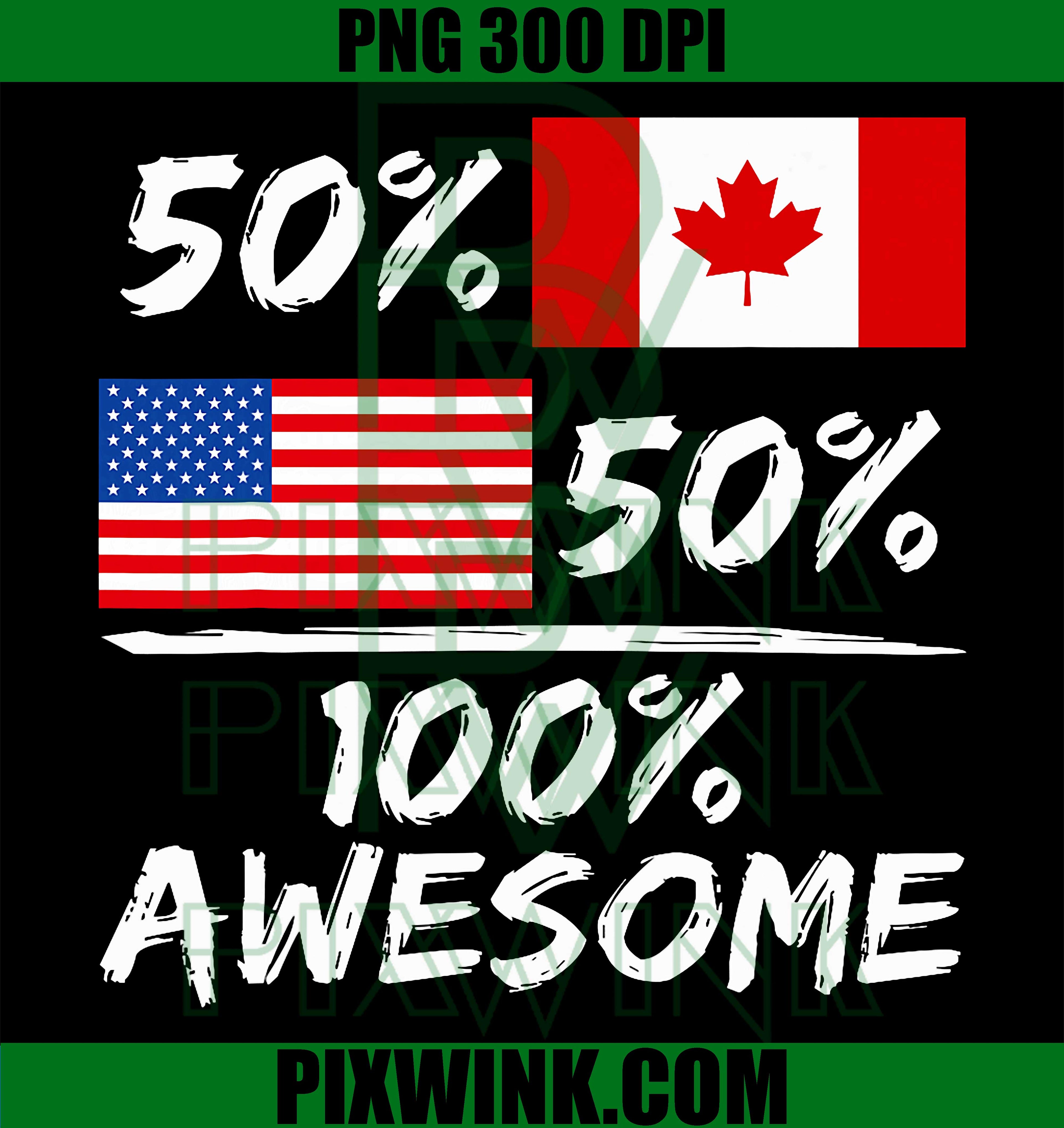 USA Canada Flag PNG, American Canadian Pride PNG