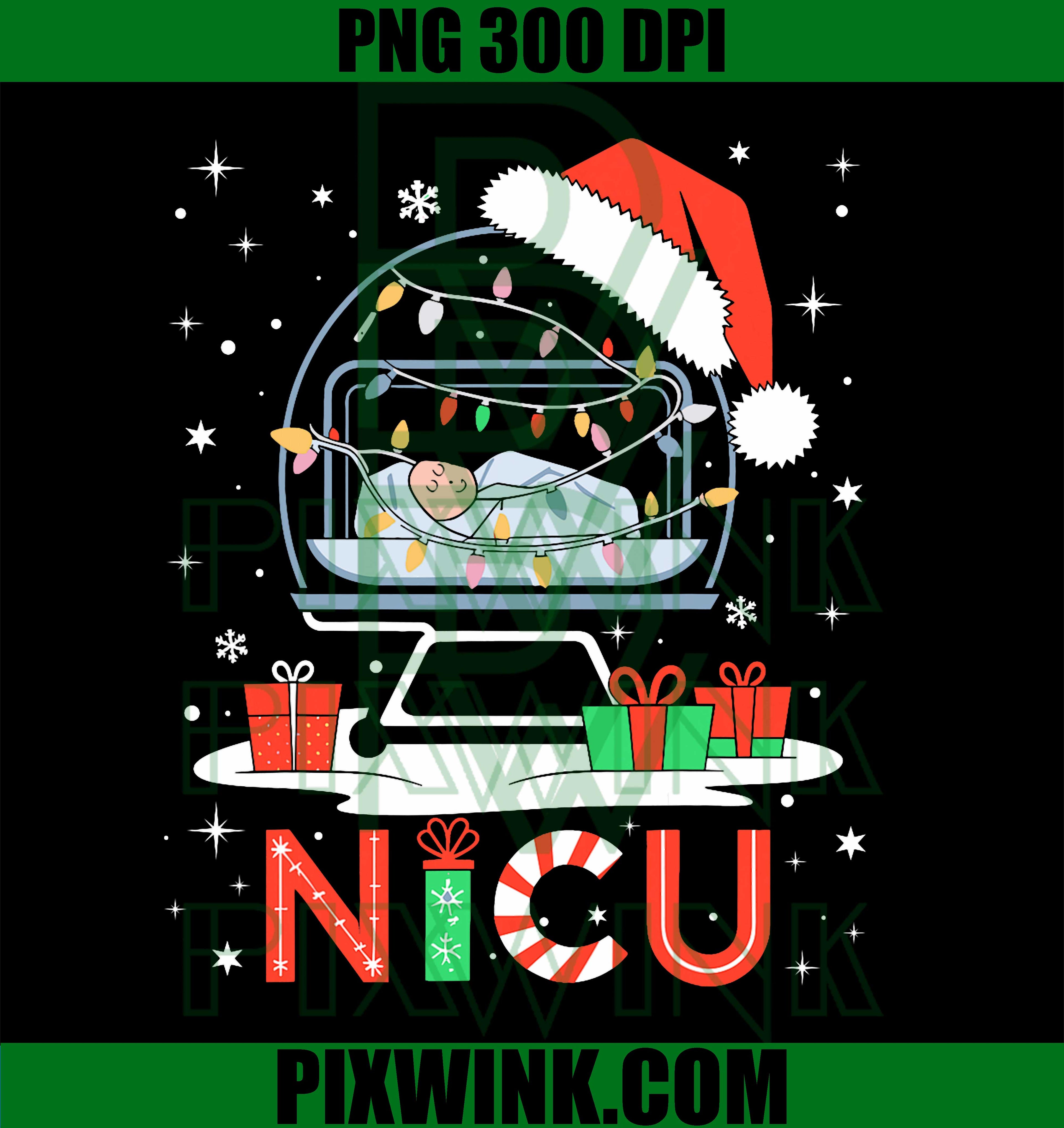 Neonatal Intensive Care Unit Xmas, Funny Nicu Nurse Christmas PNG