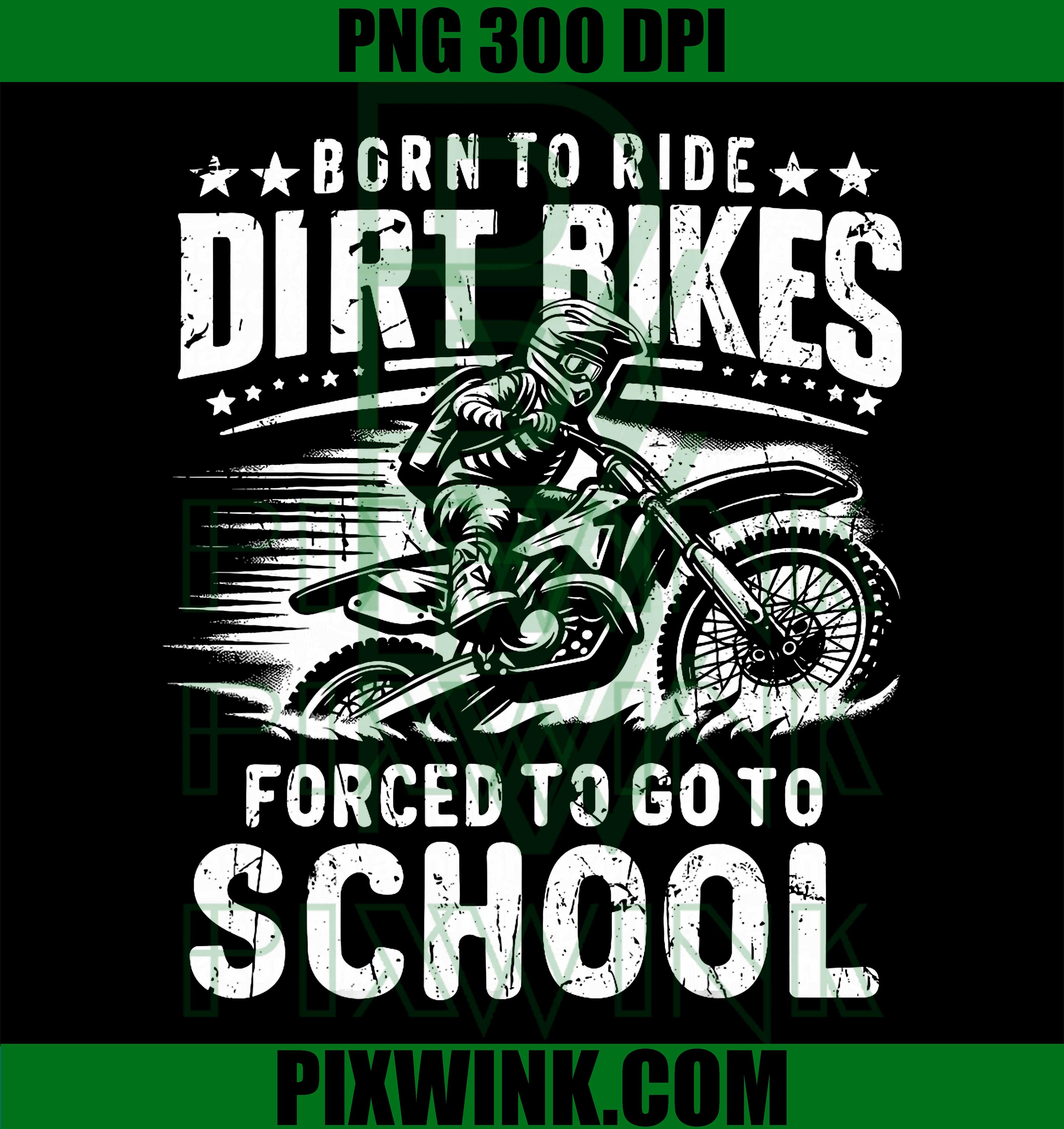 Dirt Bike Motocross Ride Forced To Go To School PNG, Dirt Bike PNG