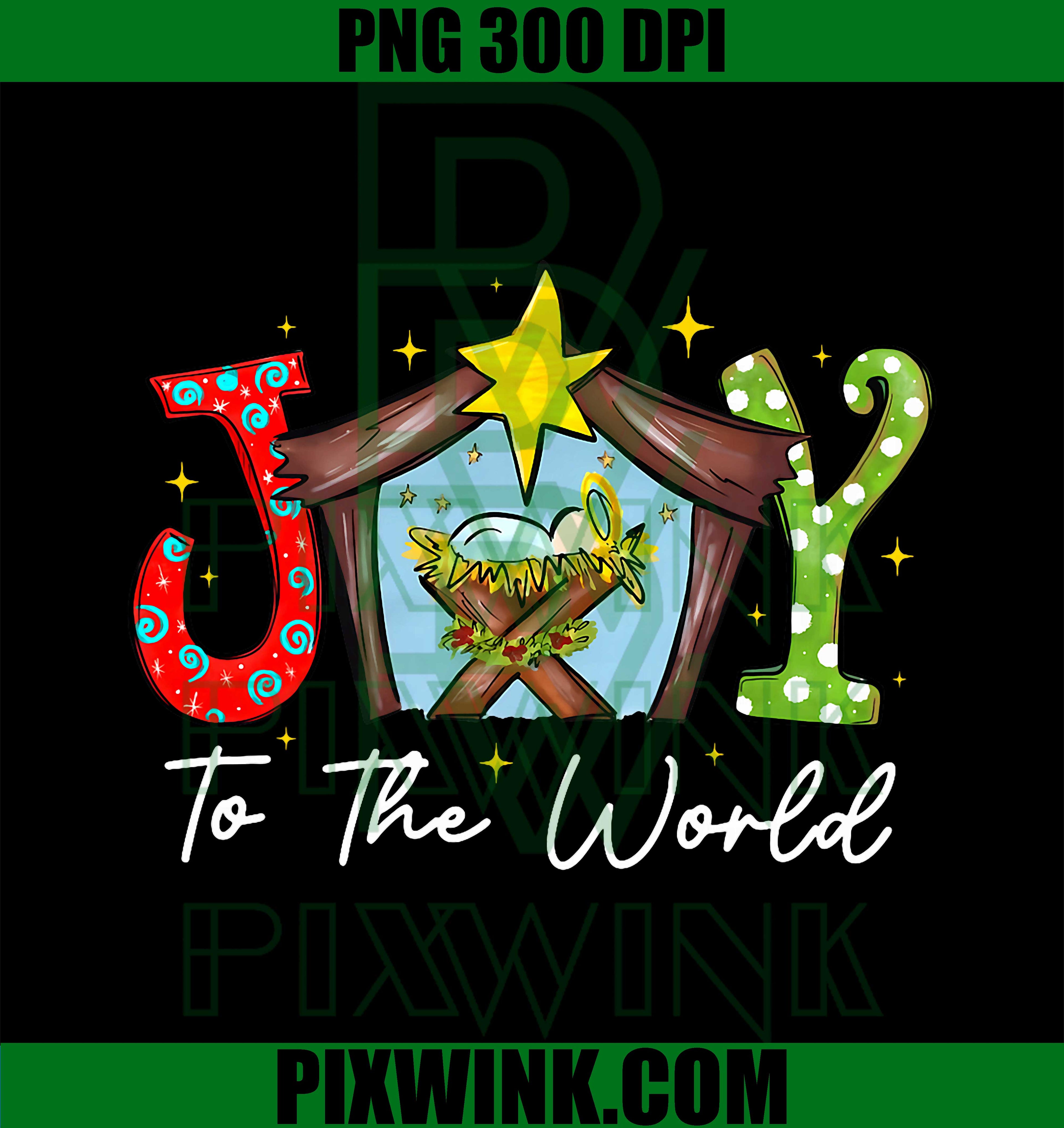 Joy to The World, Baby Jesus Christmas Nativity Scene PNG