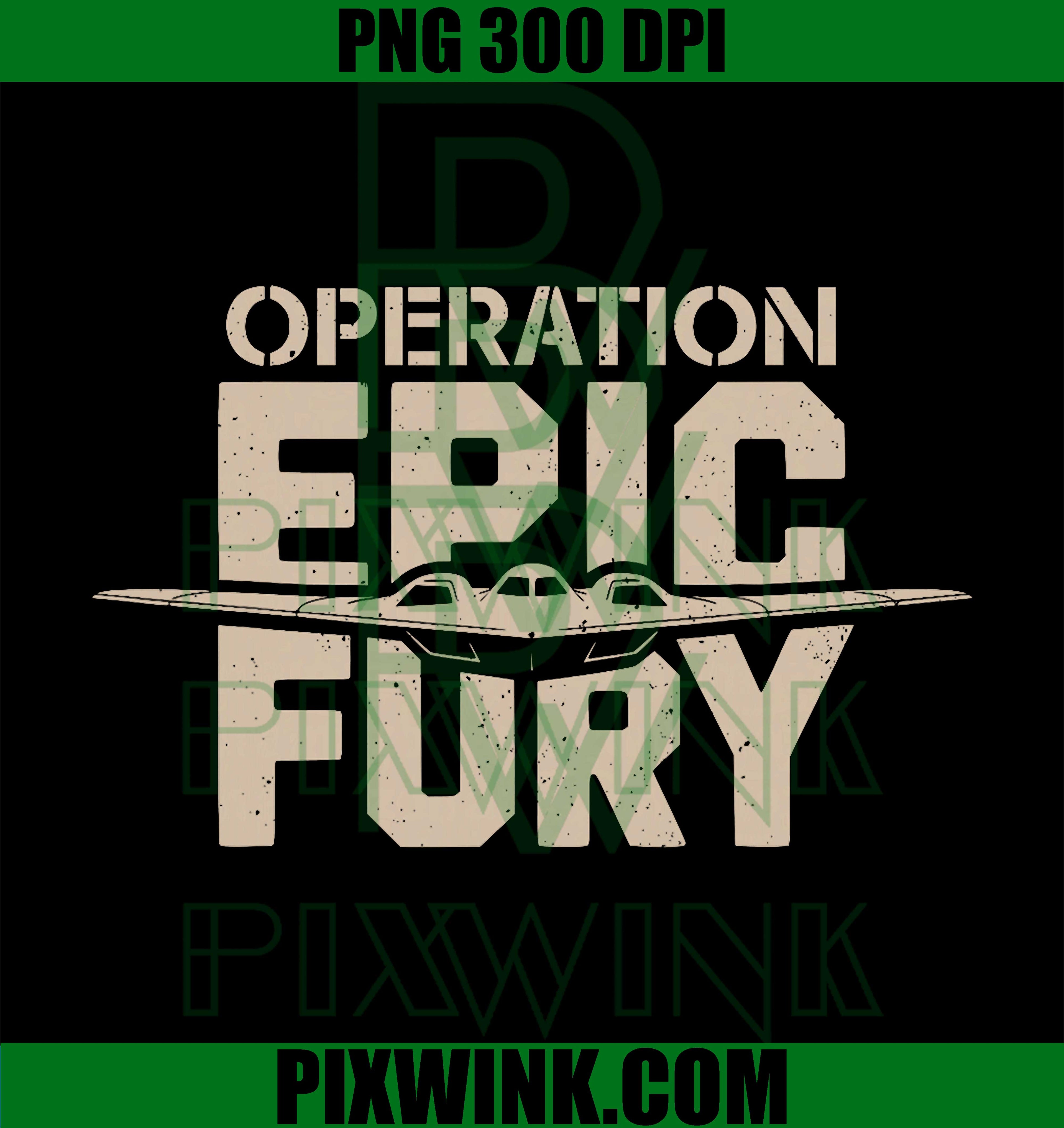 Operation Epic Fury PNG, Patriotic Tactical Graphic Design PNG