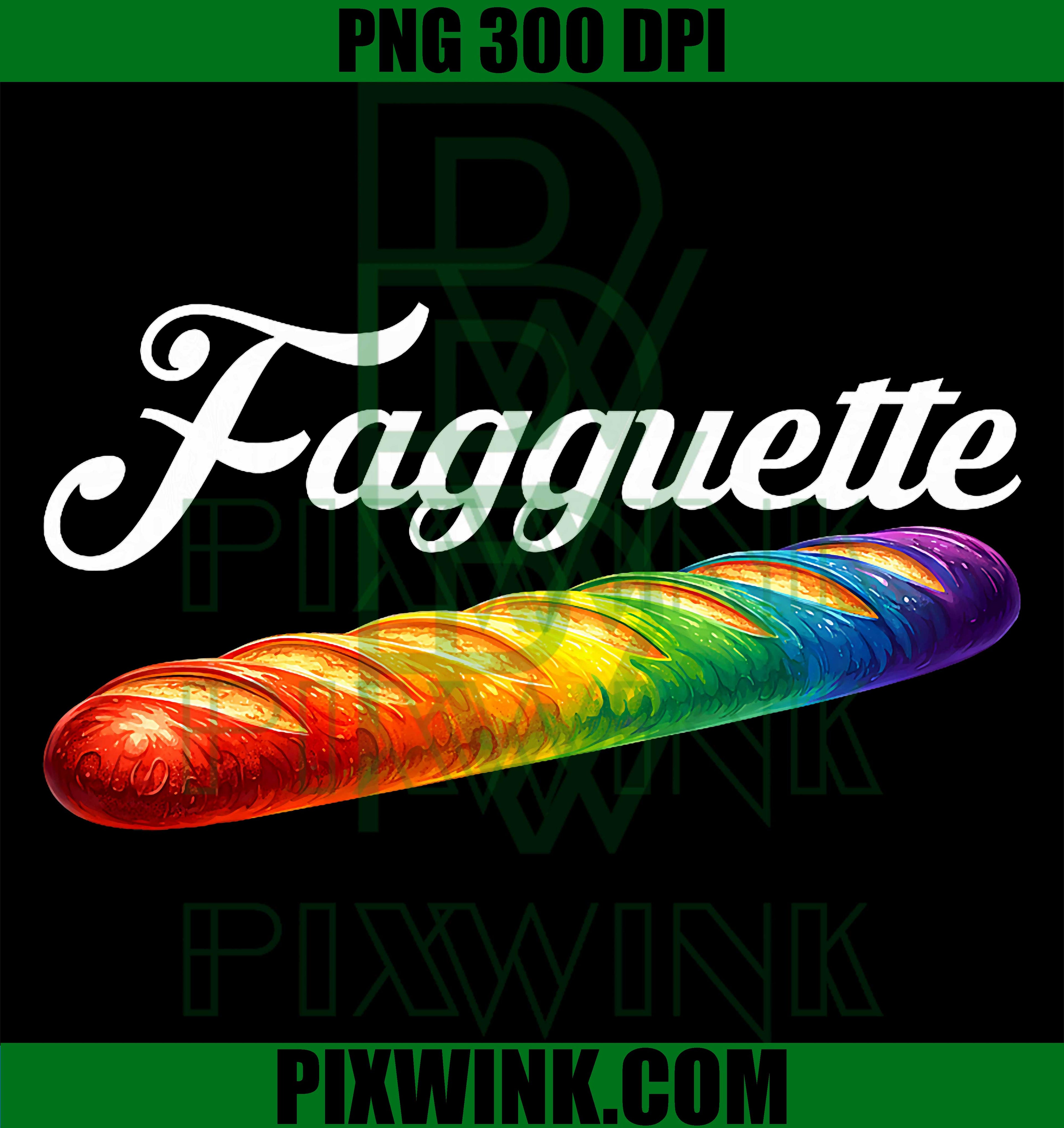 Baguette Pride PNG, Rainbow Bakery PNG LGBTQ Funny Design