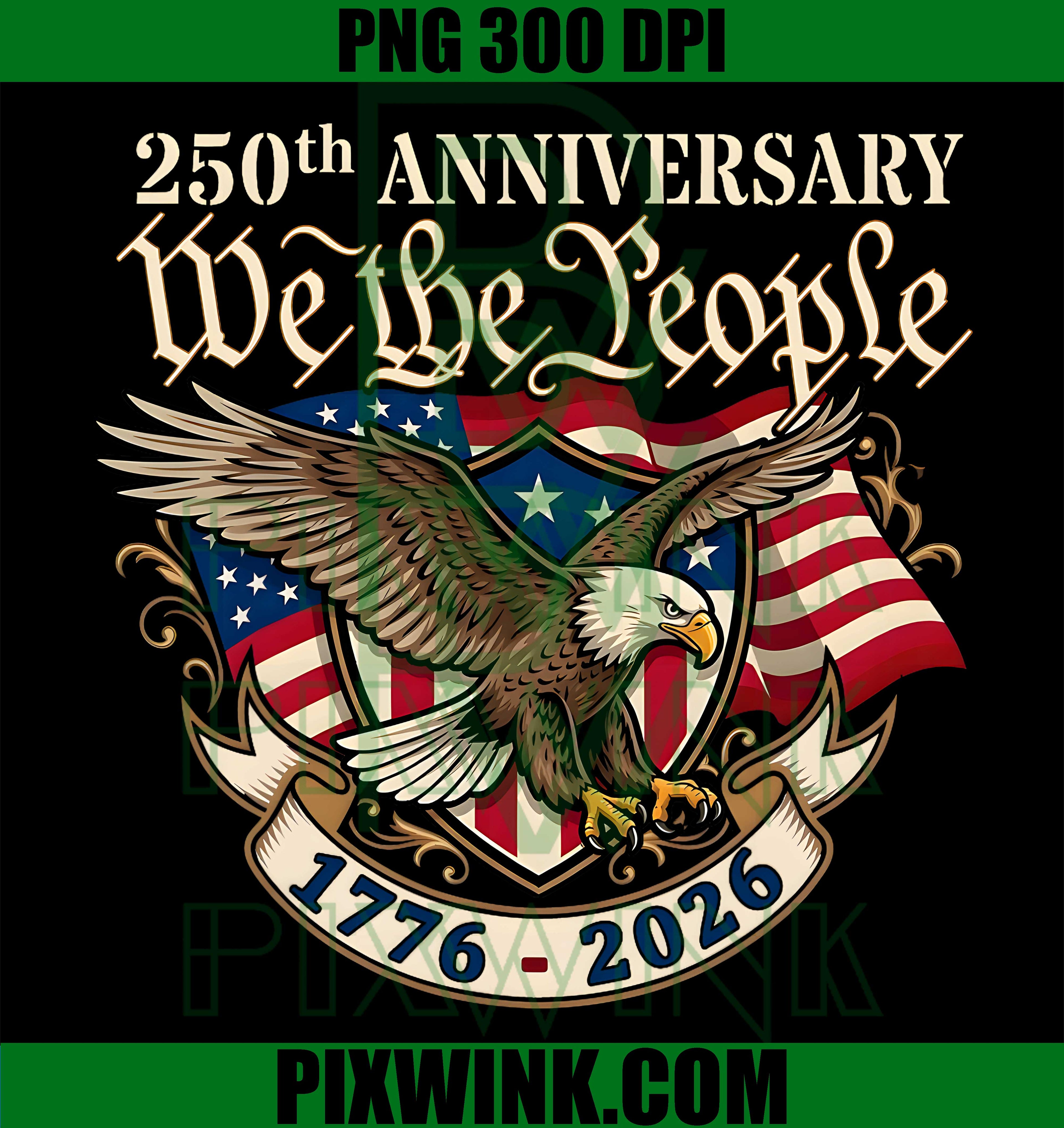 250th Anniversary American USA PNG, Patriotic 4th July Freedom PNG