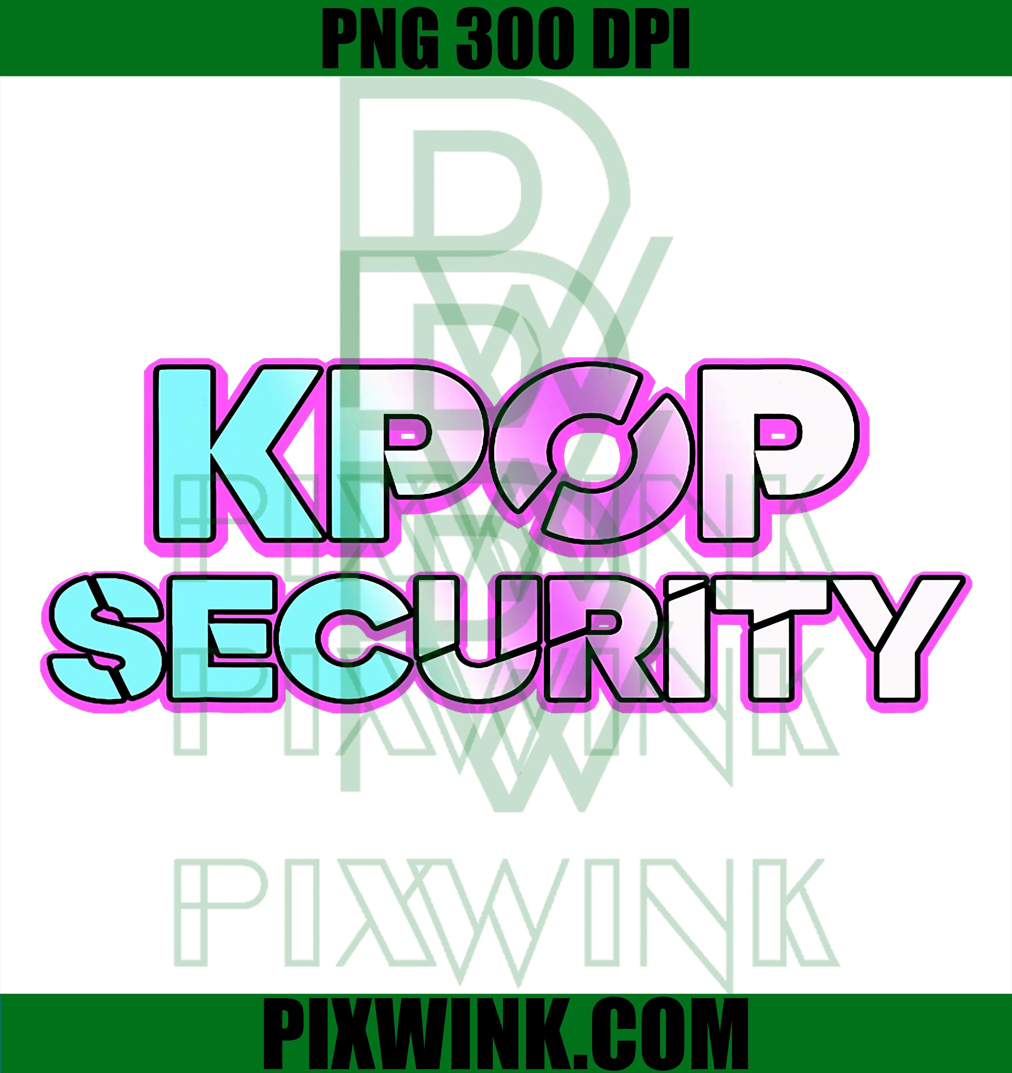 K-Pop Security Mom Dad Kids PNG, Funny Concert Family Graphic PNG
