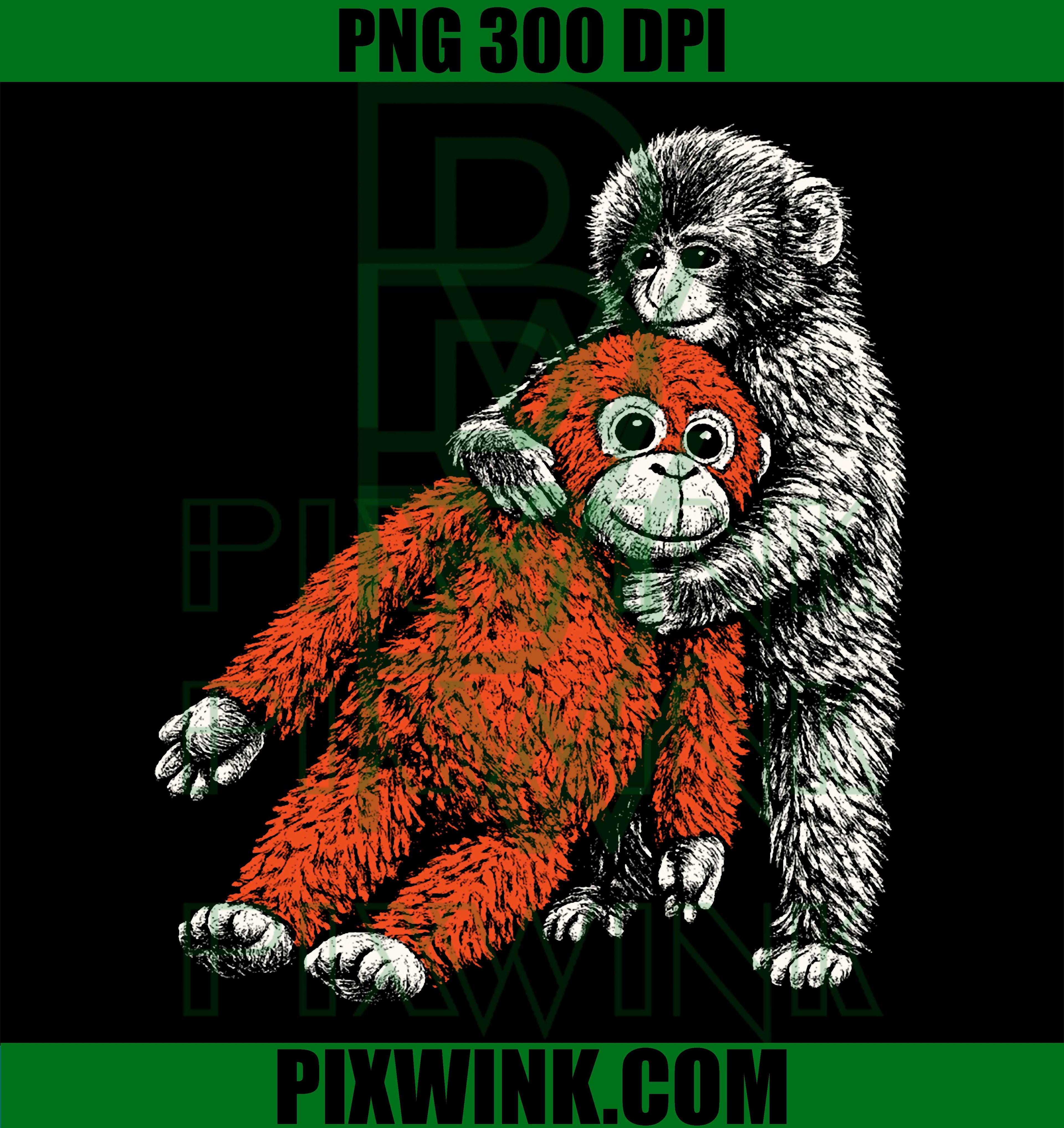 Cute Baby Zoo Monkey PNG, Adorable Stuffed Orangutan Design PNG