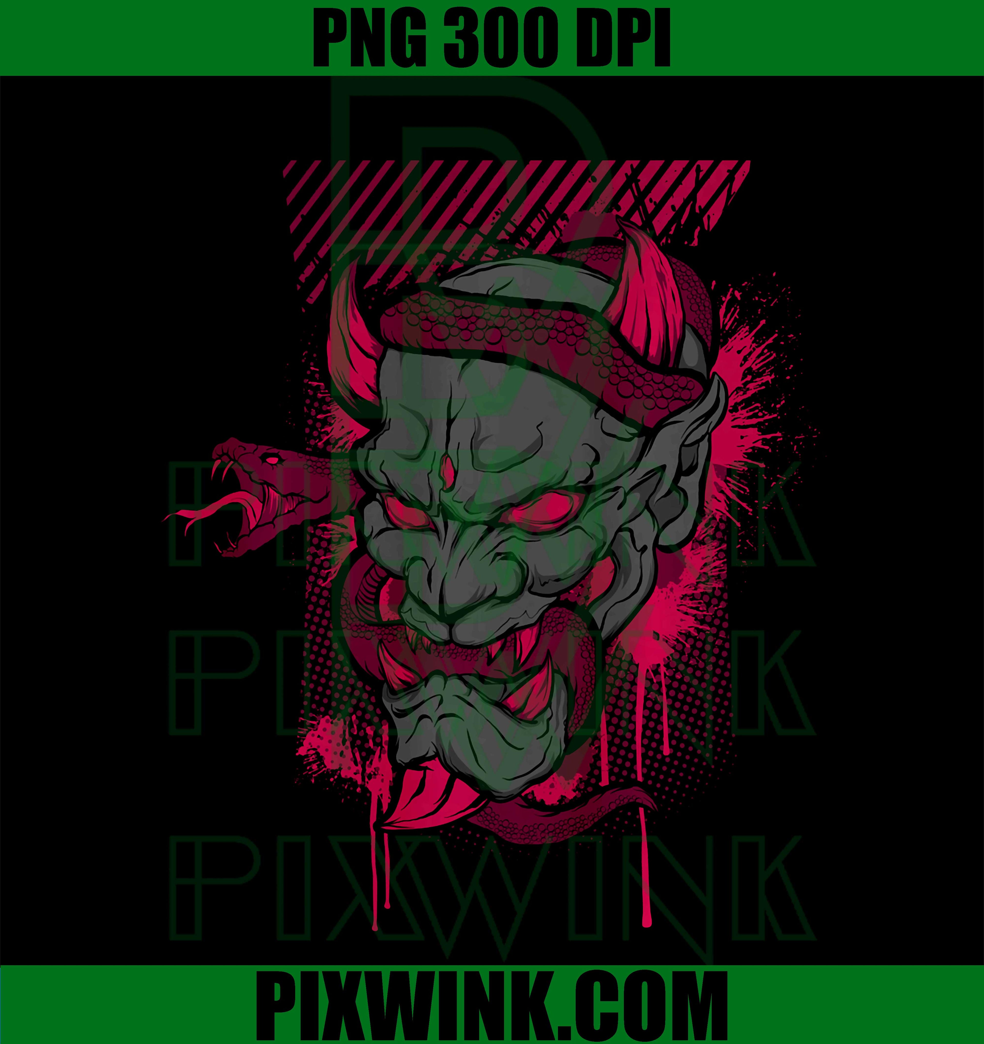 Scary Skull Snake PNG, Halloween Evil Possessed Skull Snake PNG