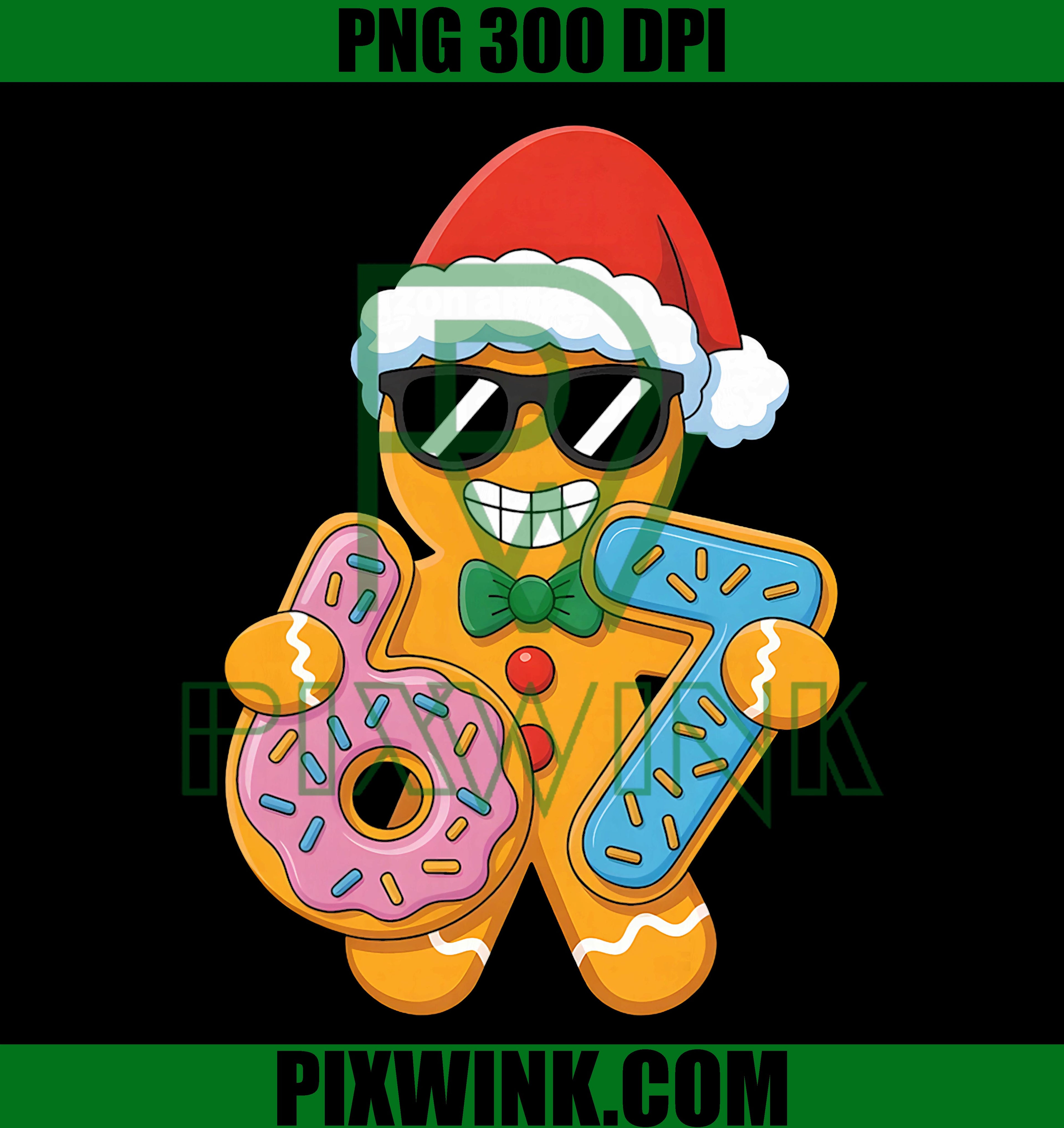Gingerbread Six Seven PNG, Funny Christmas Meme Six Seven, Viral 6 7 Meme Tee, Xmas 6 7 Png