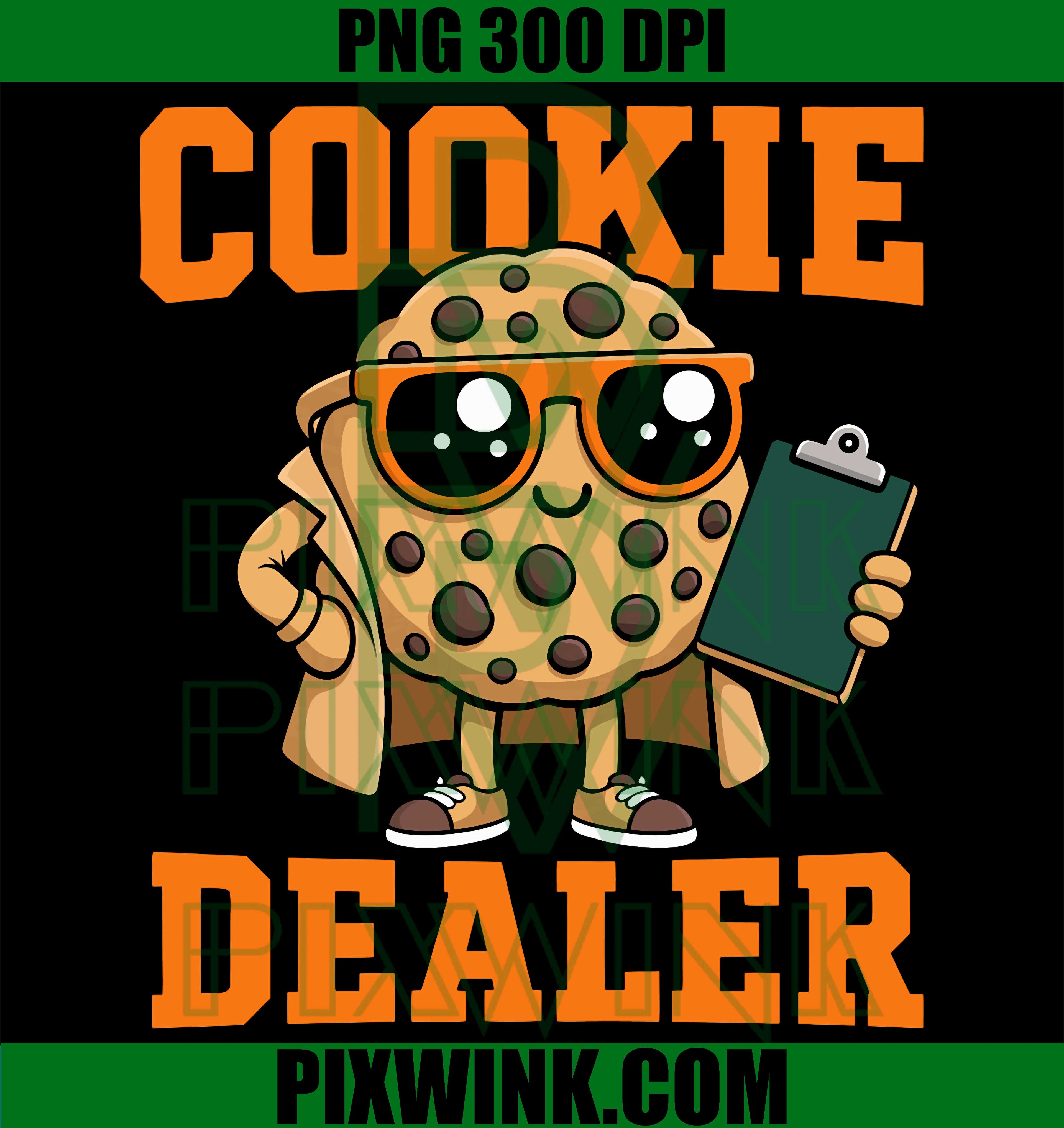 Cookie Dealer PNG, Cookie Seller Baker PNG Funny Baking Design