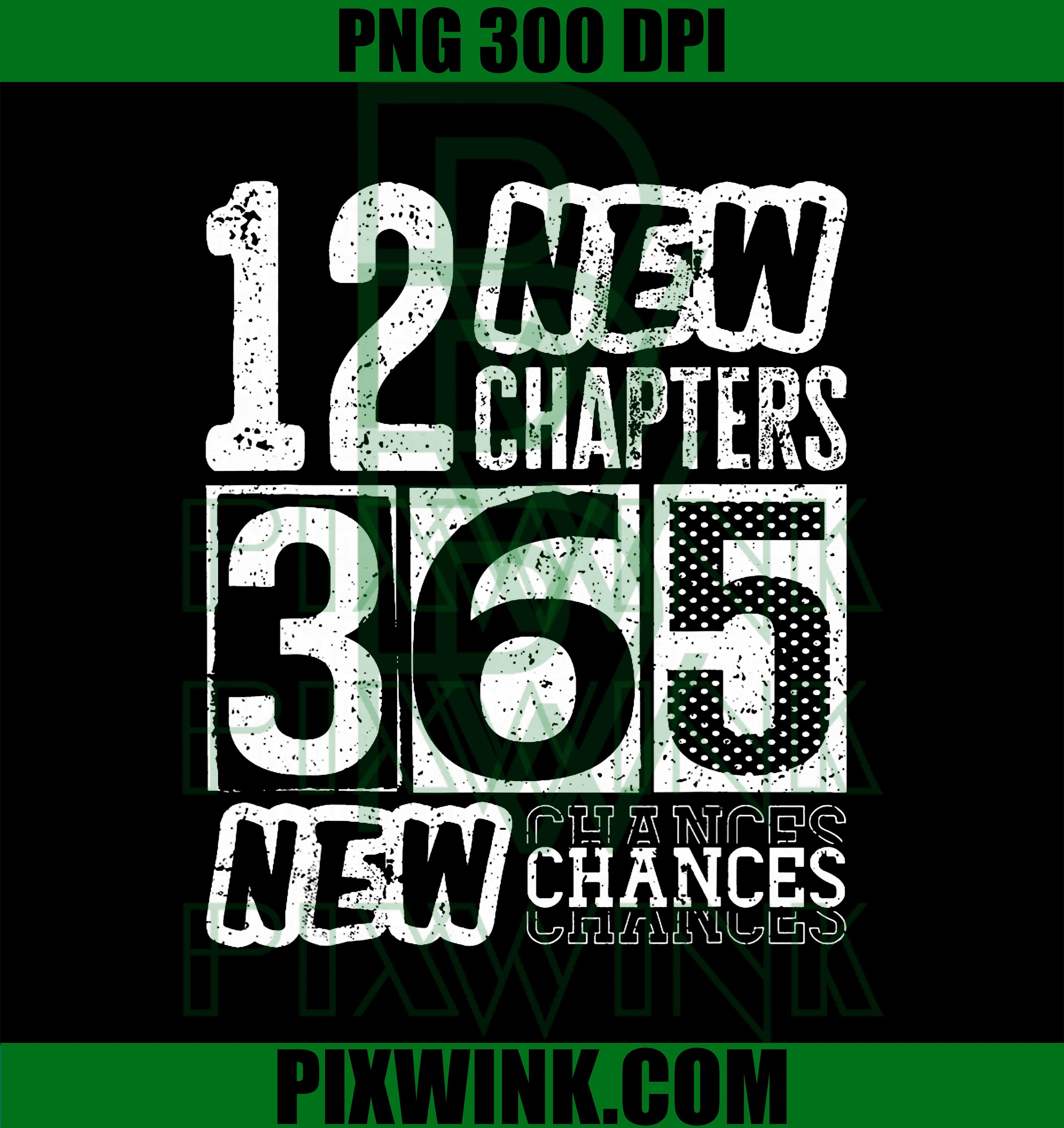 12 New Chapters 365 New Chances, Retro Happy New Year 2026 PNG