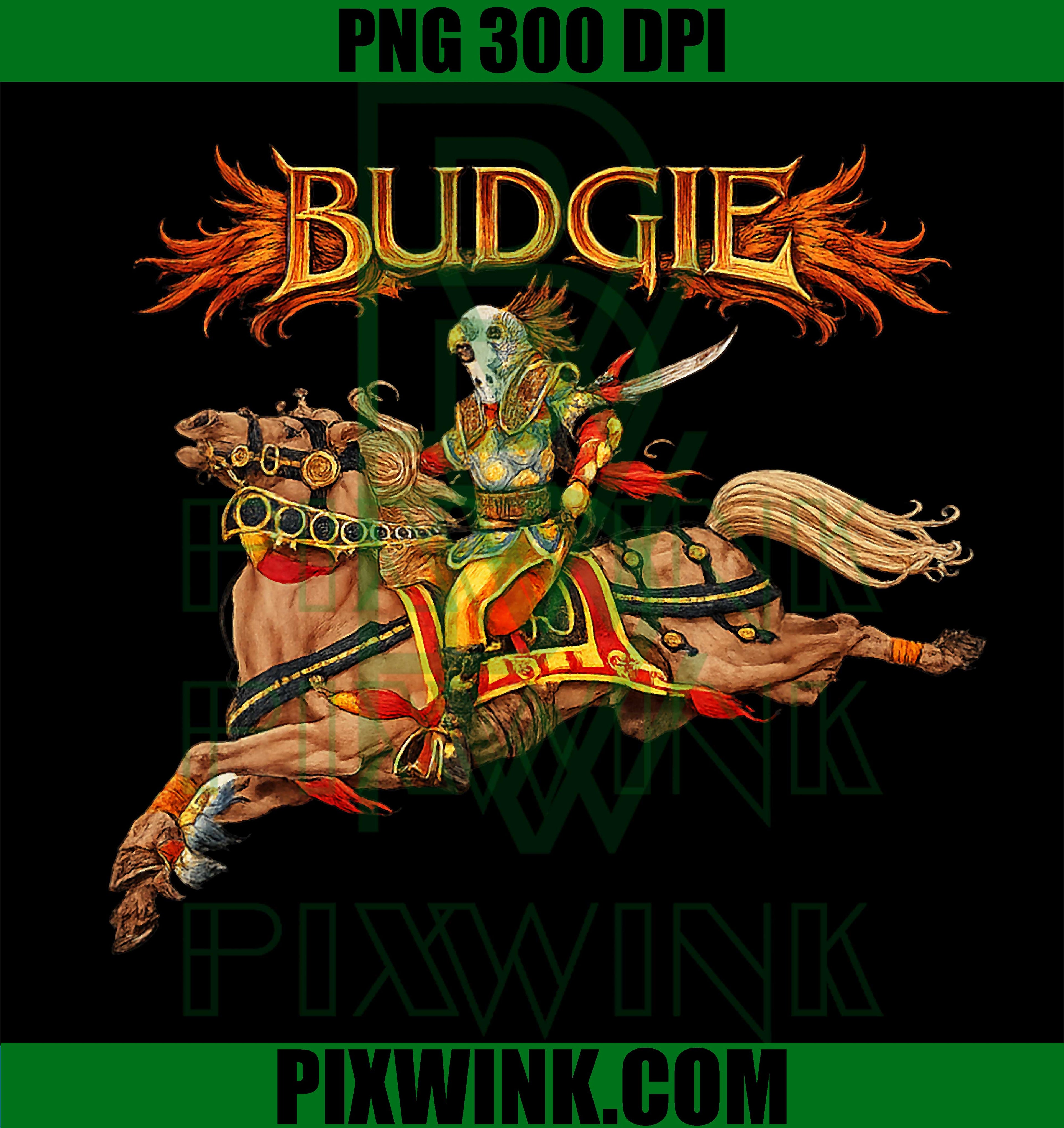 Budgie Night Flight Europe 2007 PNG, Vintage Rock Tour Graphic PNG