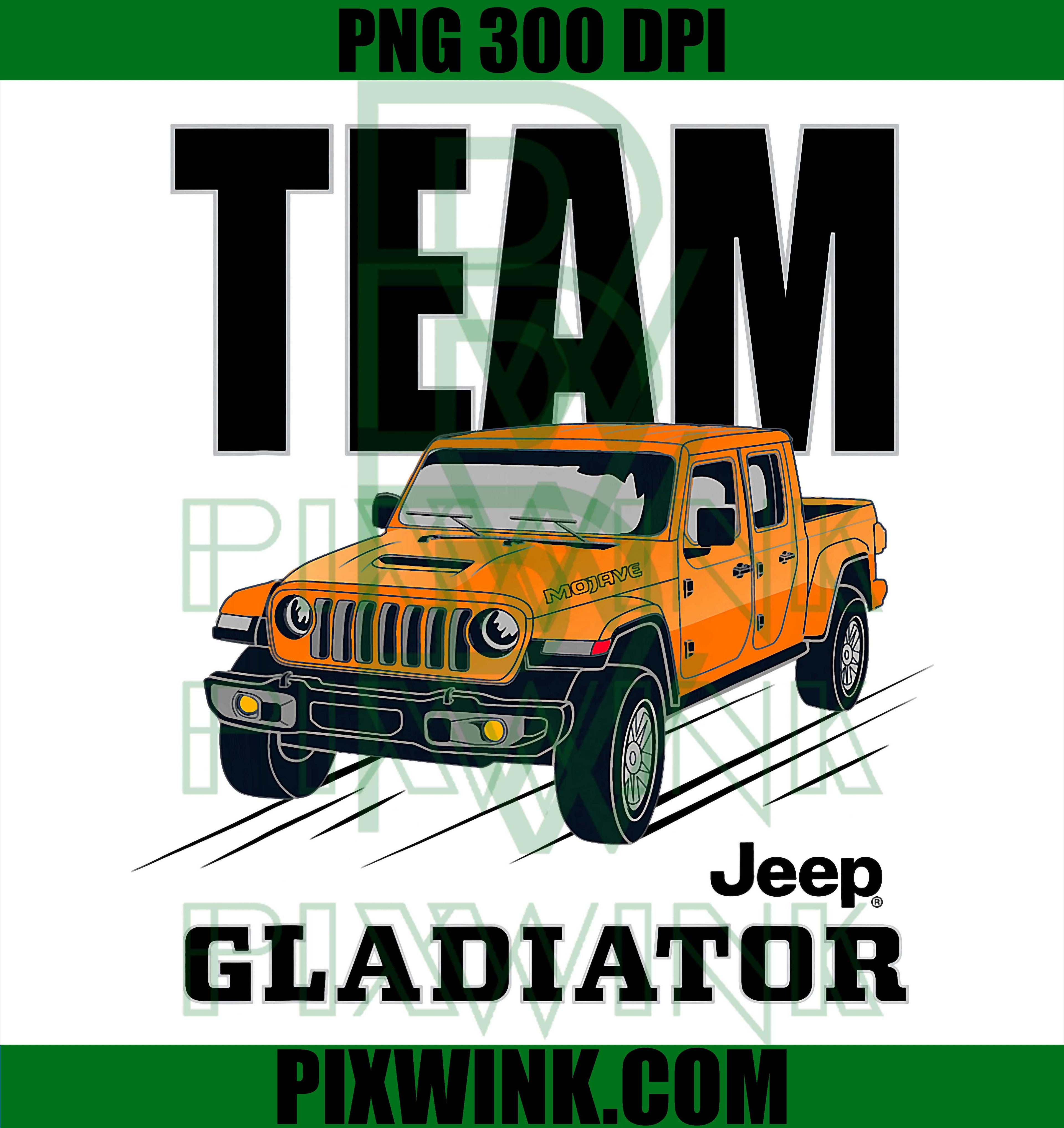 Jeep Gladiator PNG, Jeep Team Official Licensed PNG Offroad Design