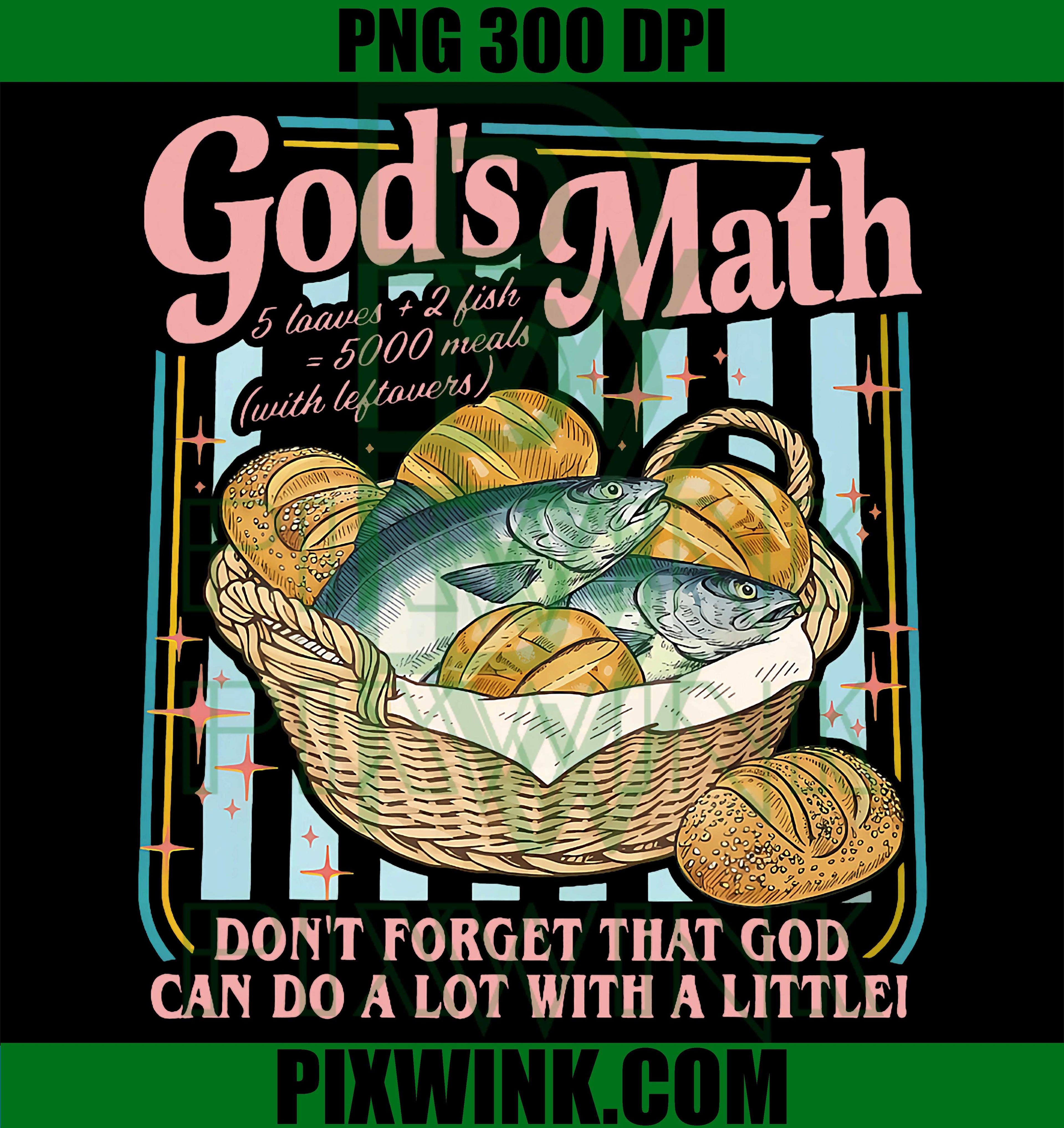 God’s Math PNG, Faith Motivation PNG Christian Inspirational Design