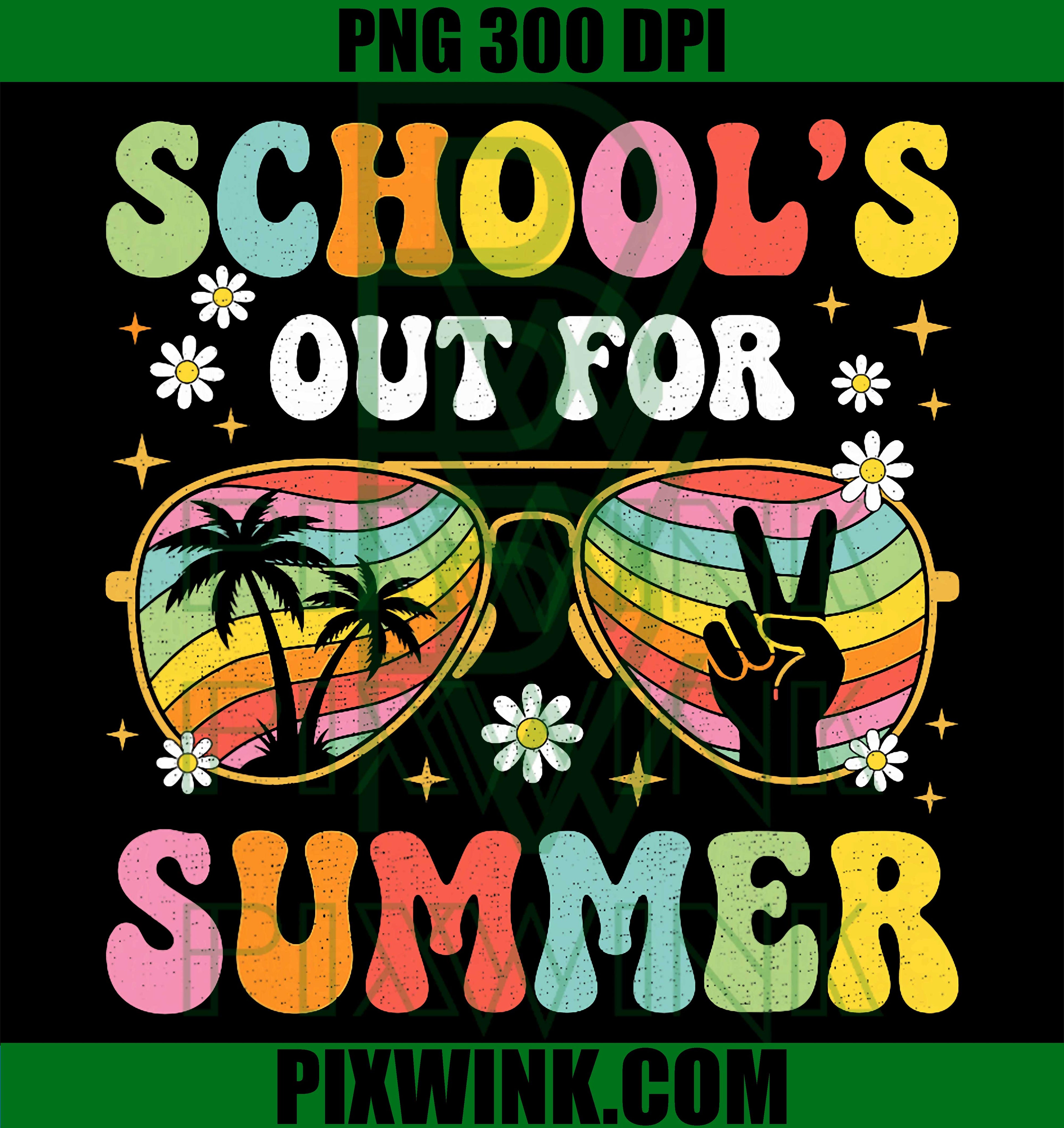 Schools Out Summer PNG, Teacher Student Last Day PNG