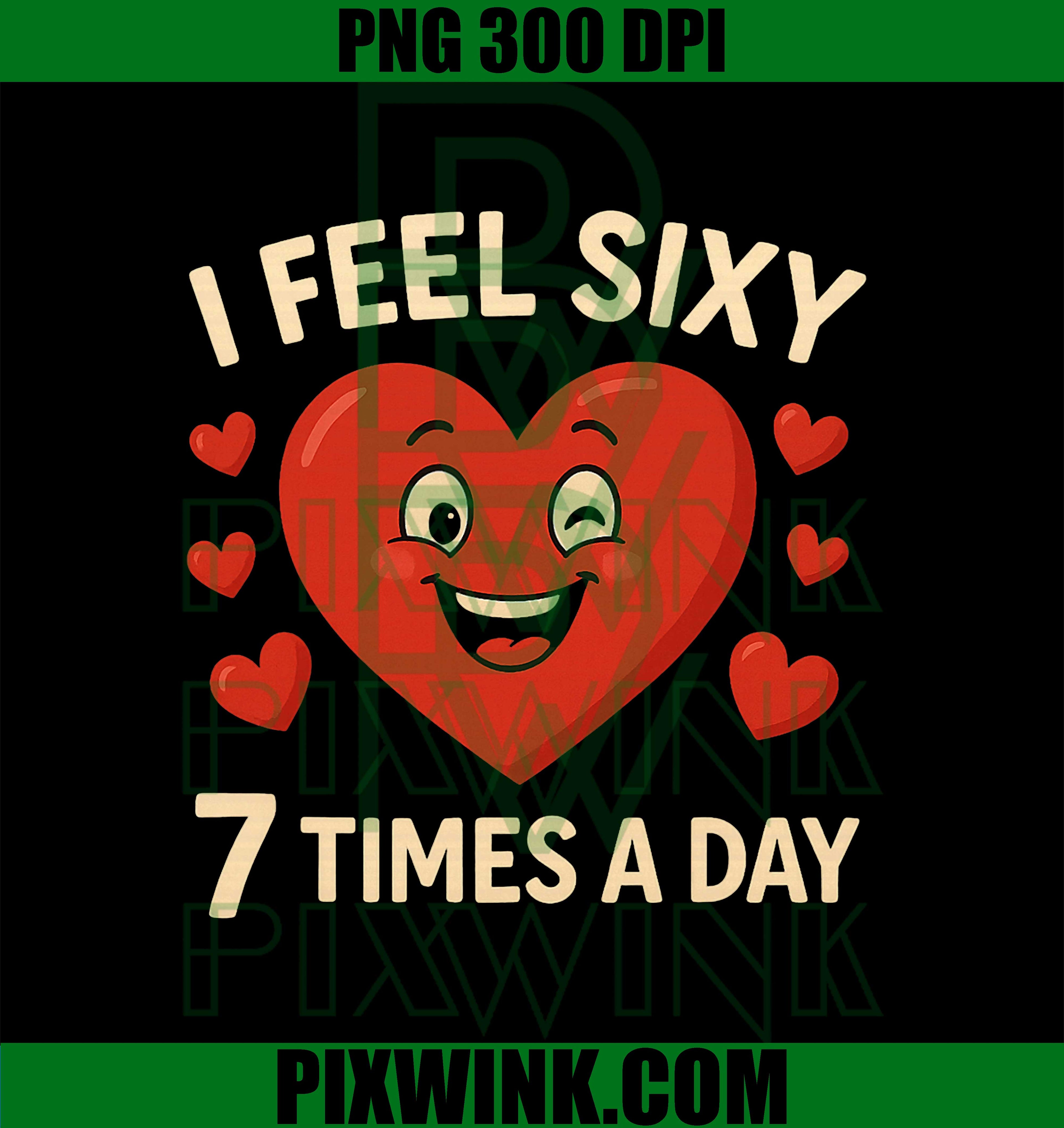 Funny 67 Meme Six Seven Heart Valentine Couples PNG