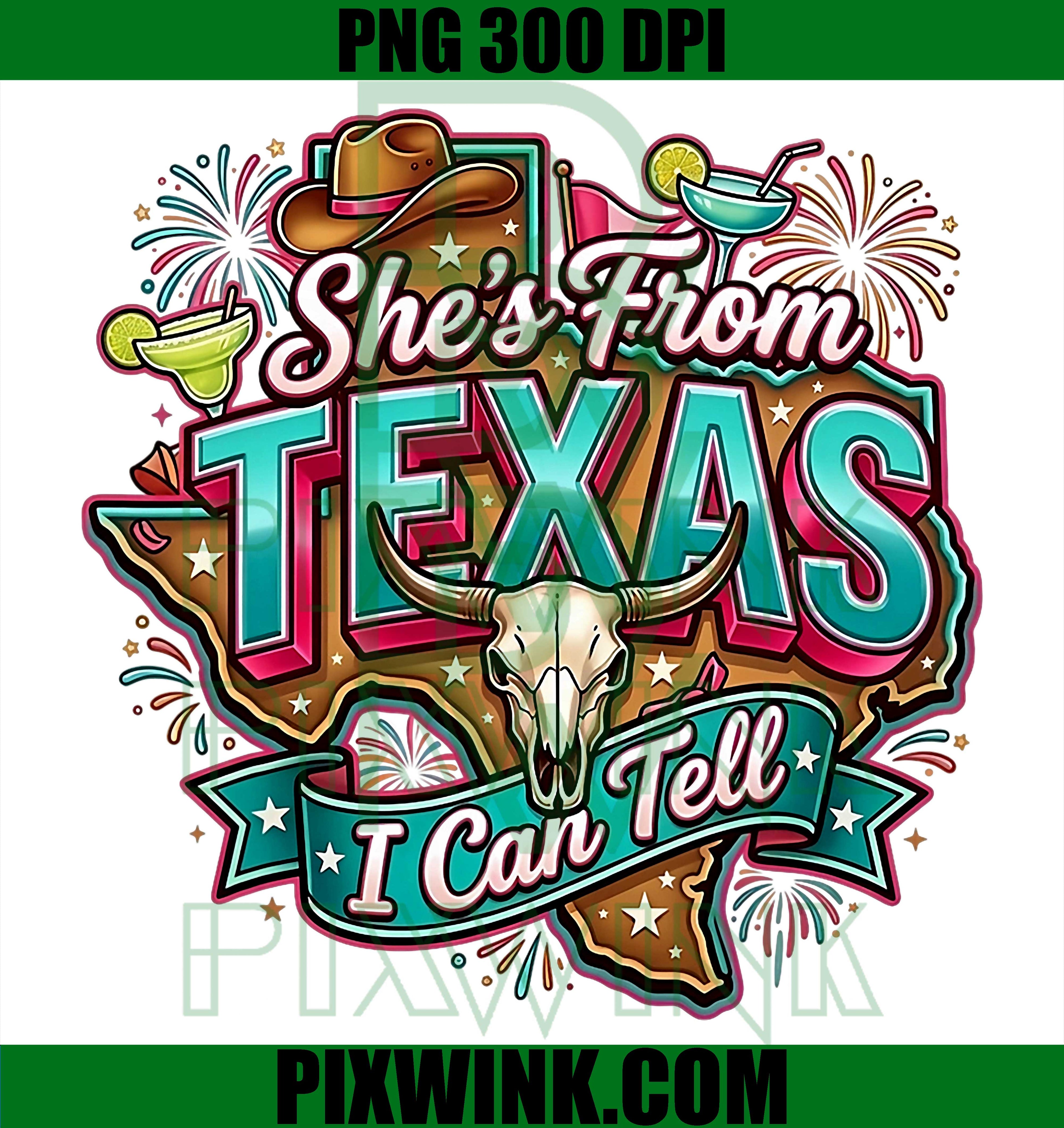 She’s From Texas PNG, Funny Texas Saying PNG
