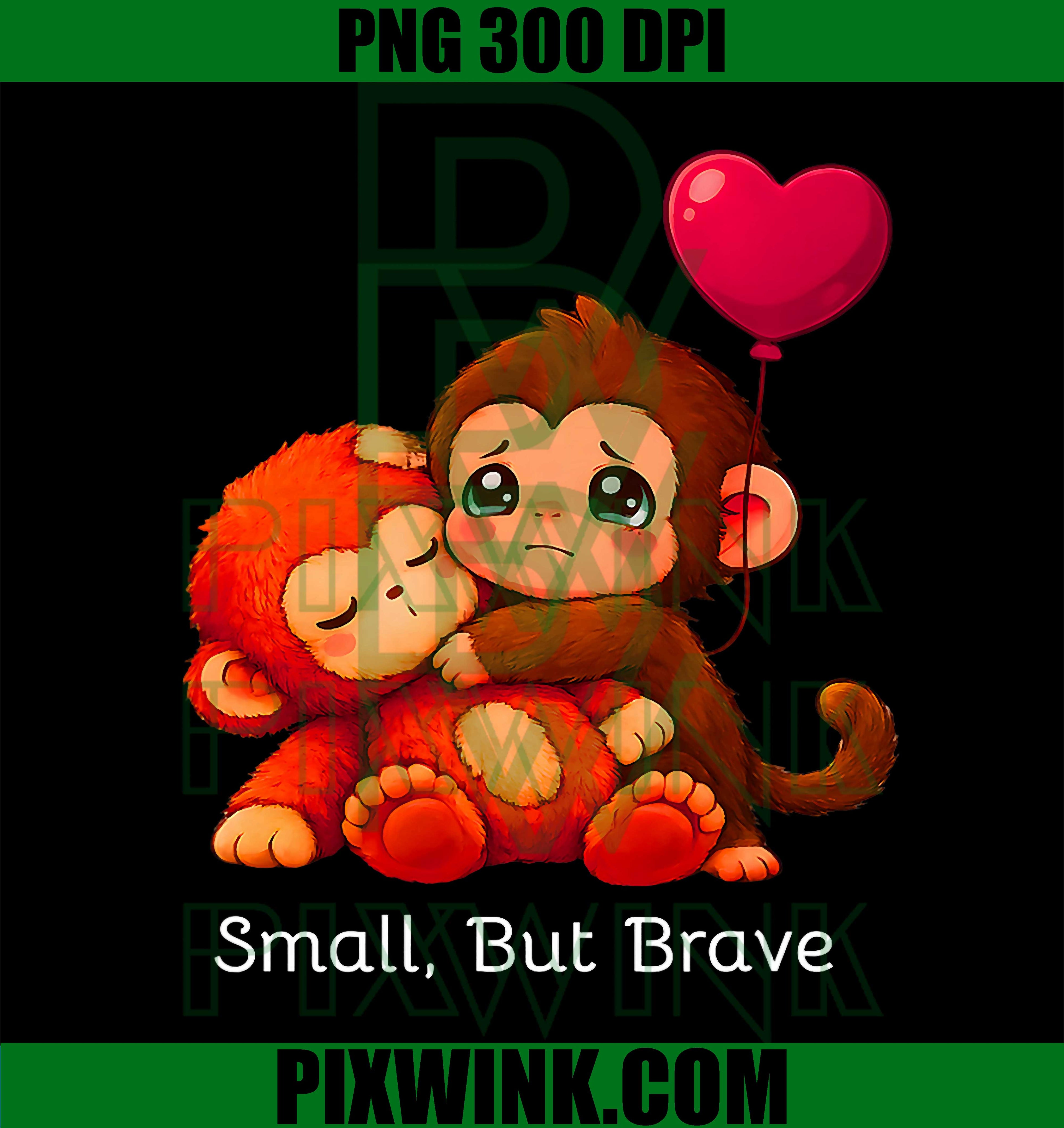 Baby Punch Monkey PNG, Small But Brave Monkey PNG